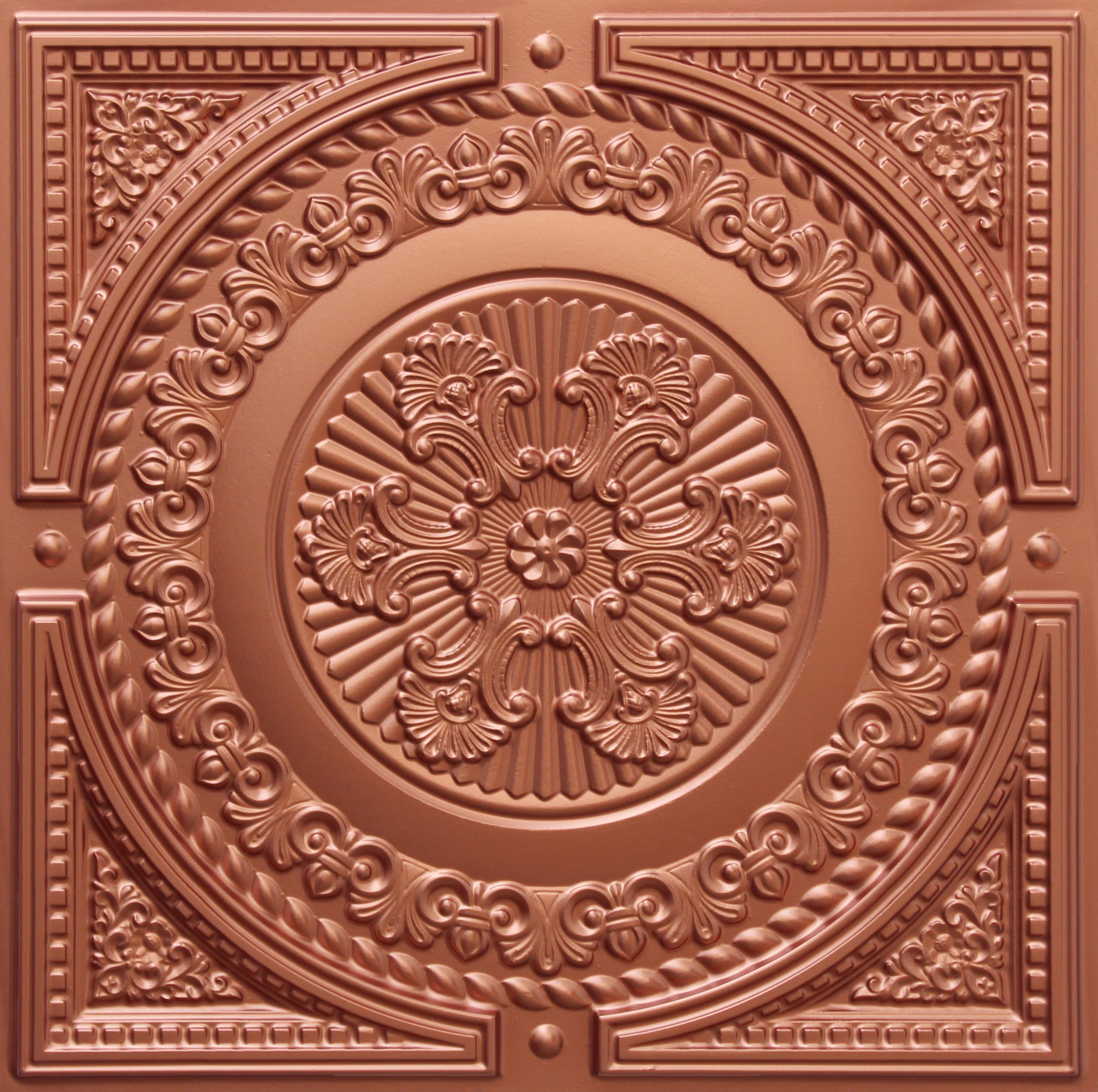 Copper decorative panel