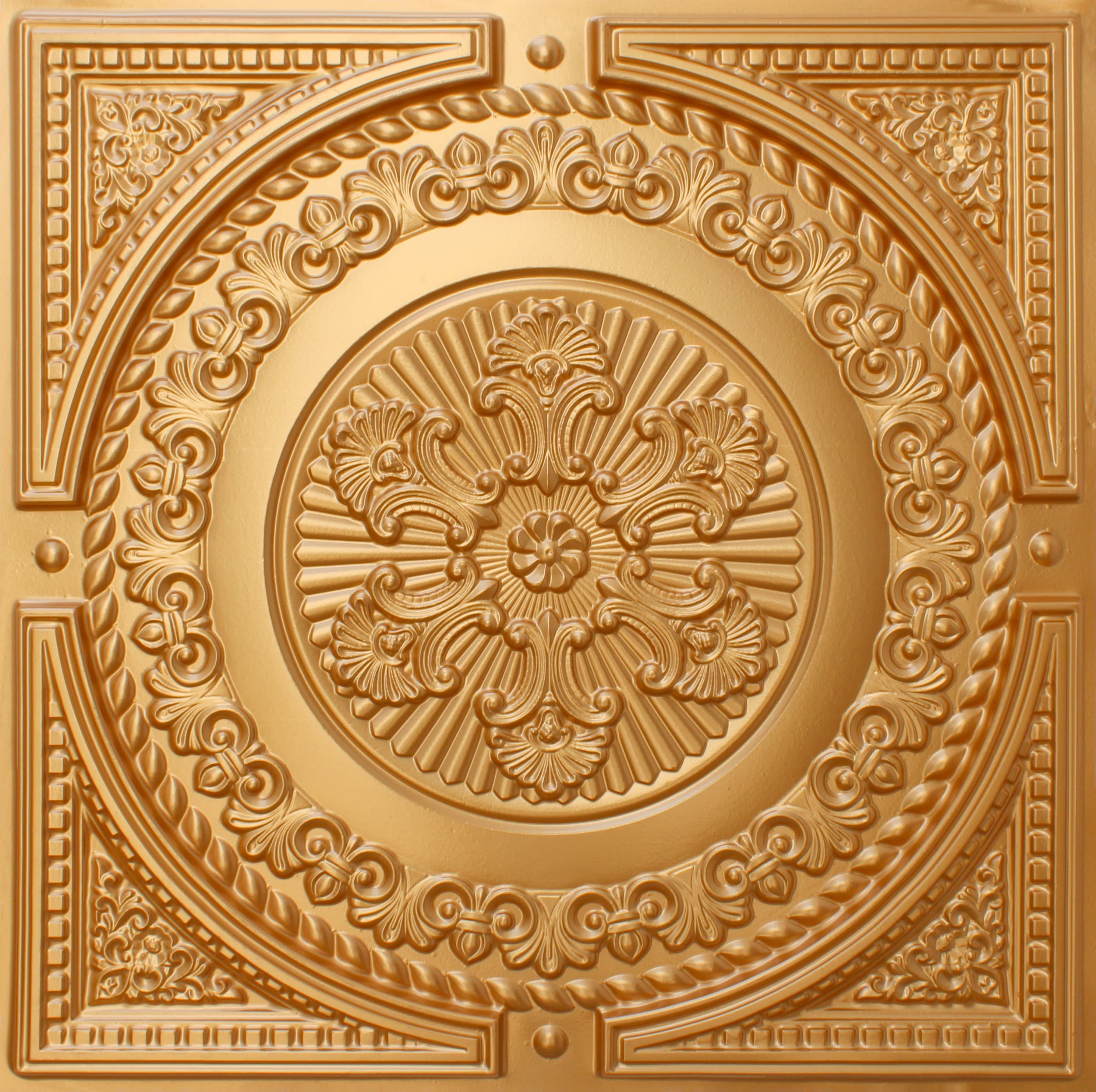 Gold - Red - Green decorative panel