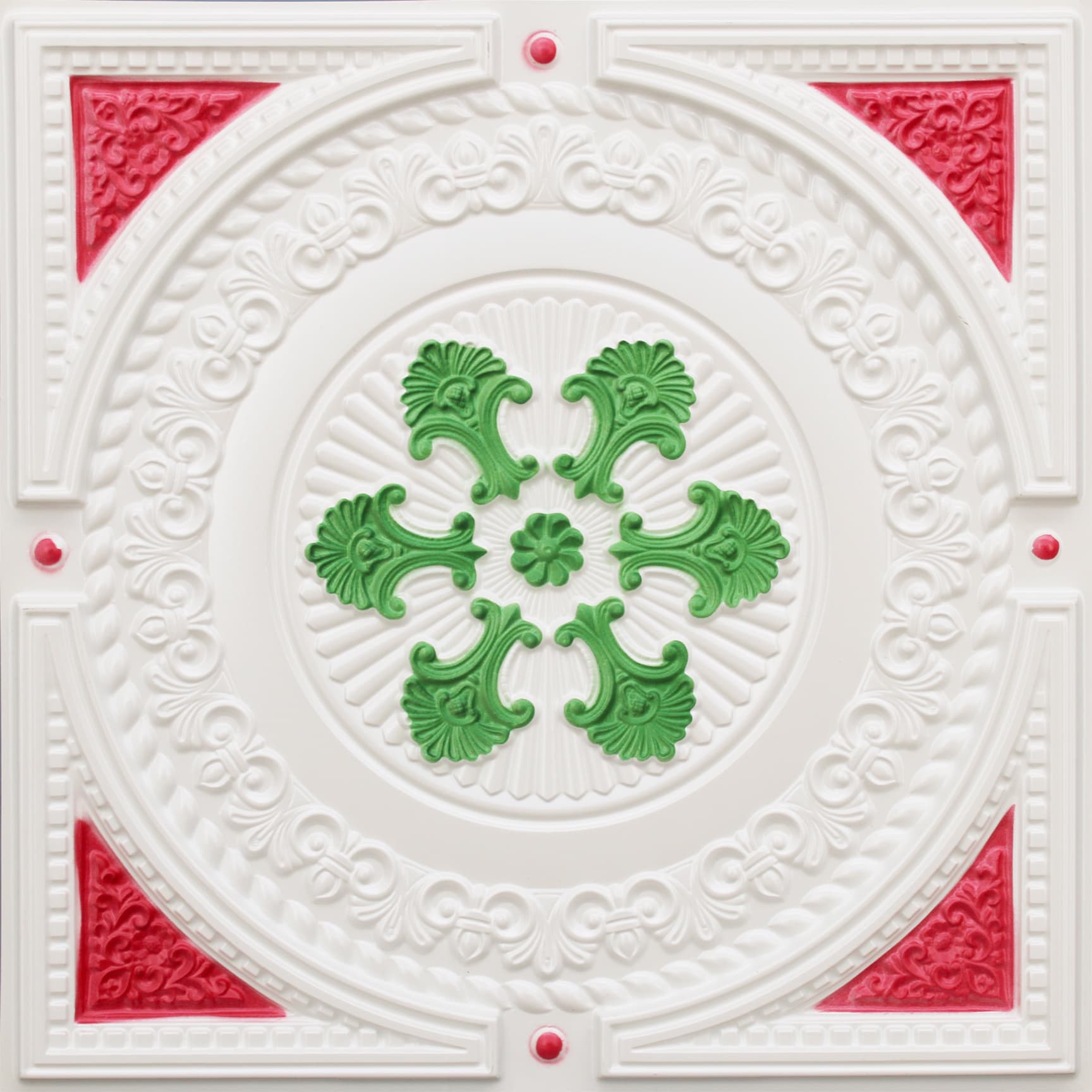 Pearl White - Gold decorative panel