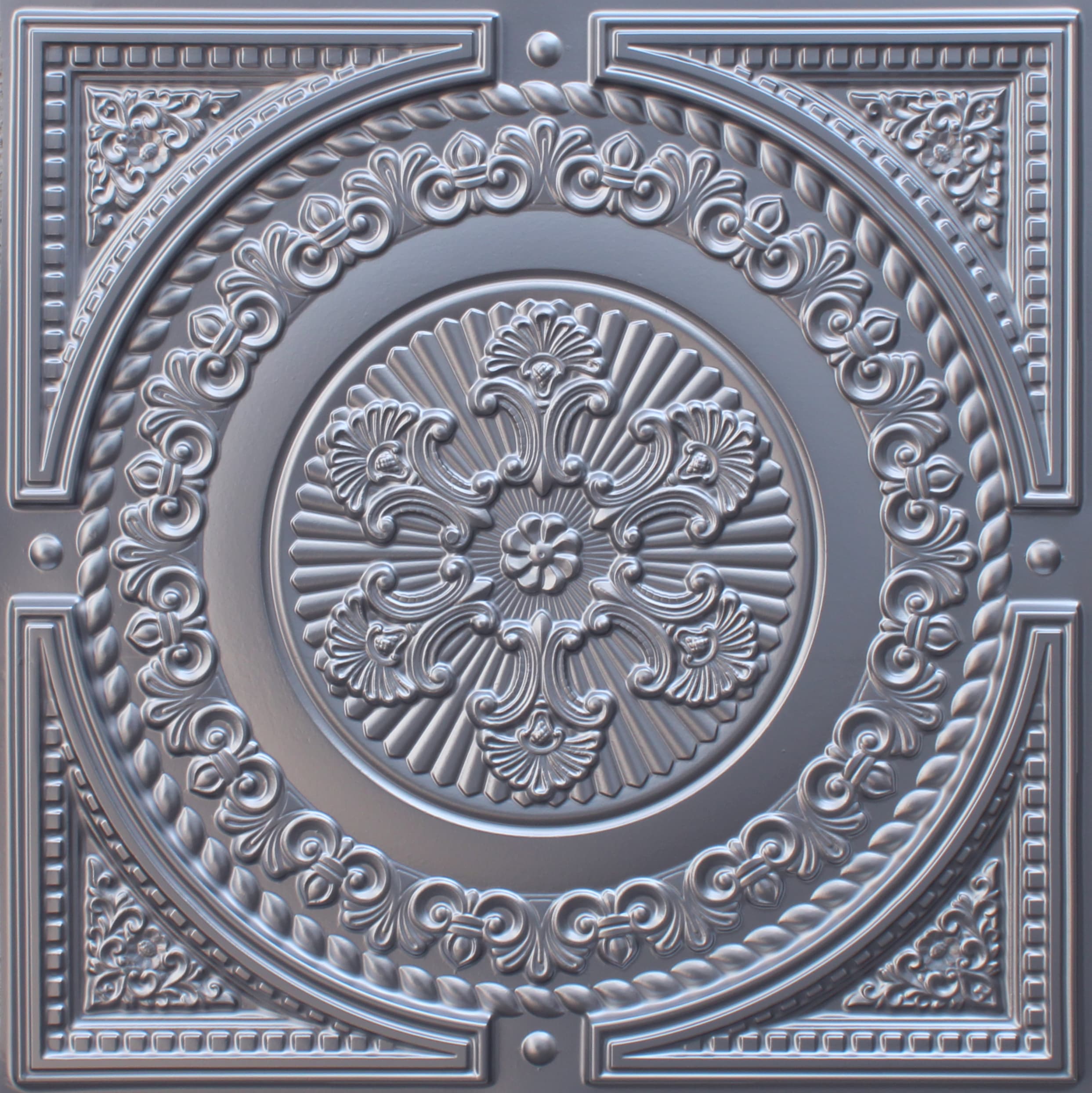 Silver decorative panel