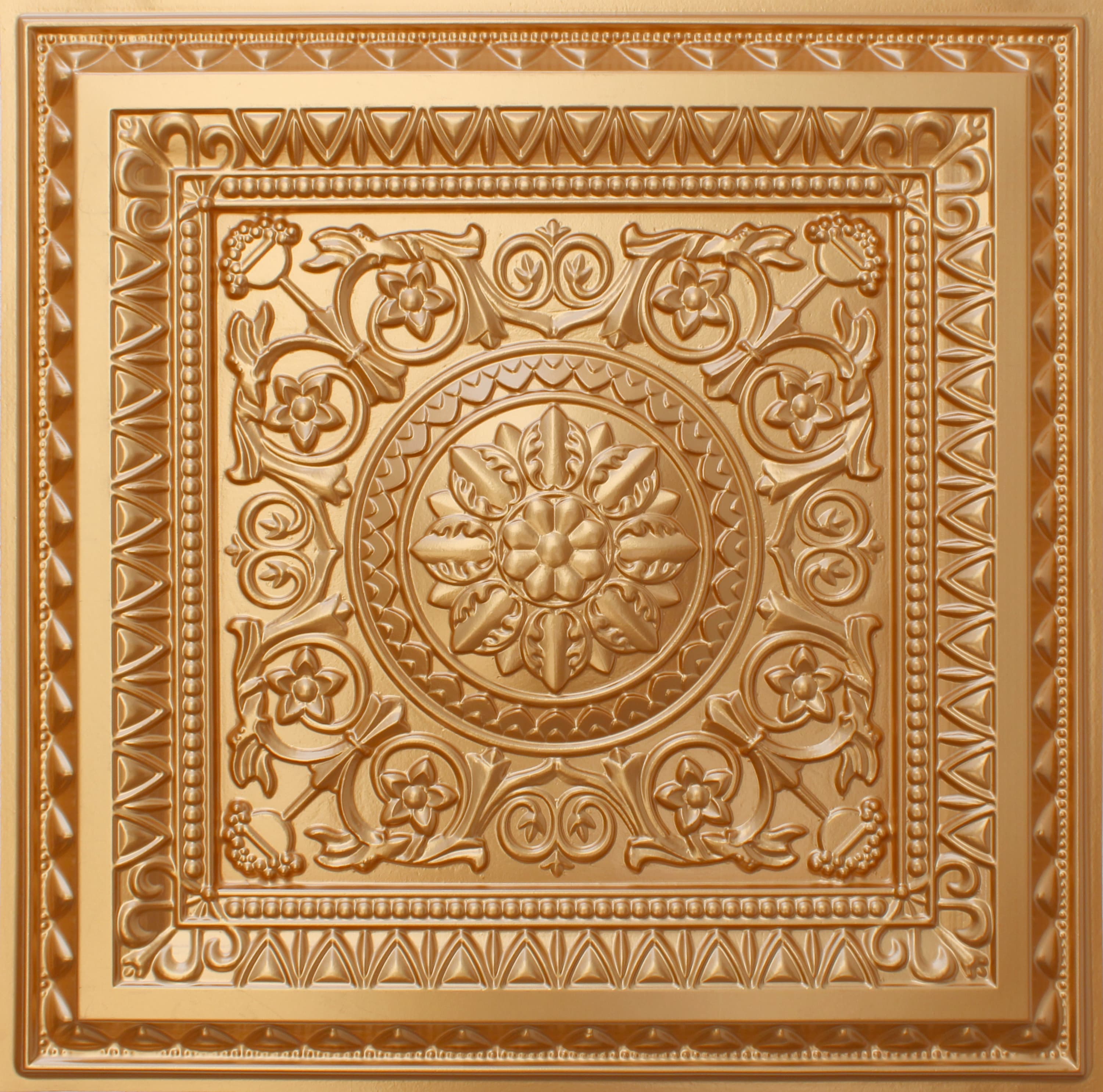 Gold - Sky Blue - Red decorative panel