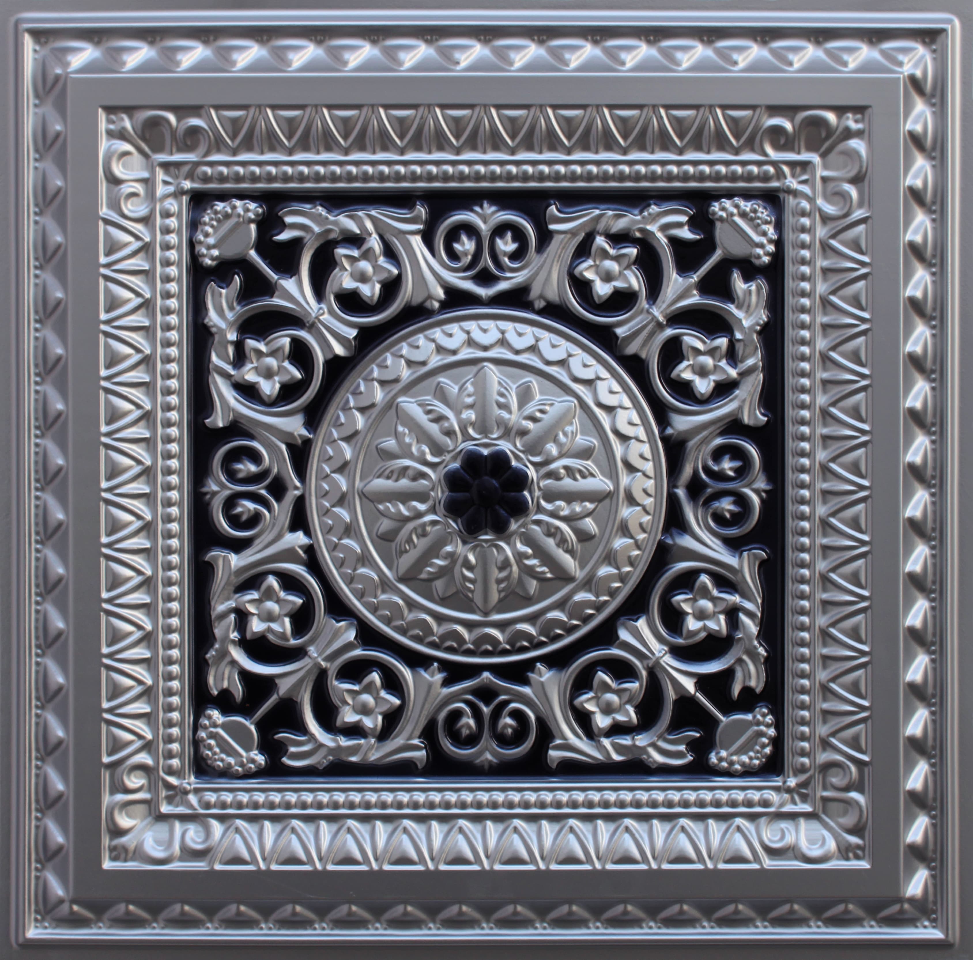 Silver decorative panel