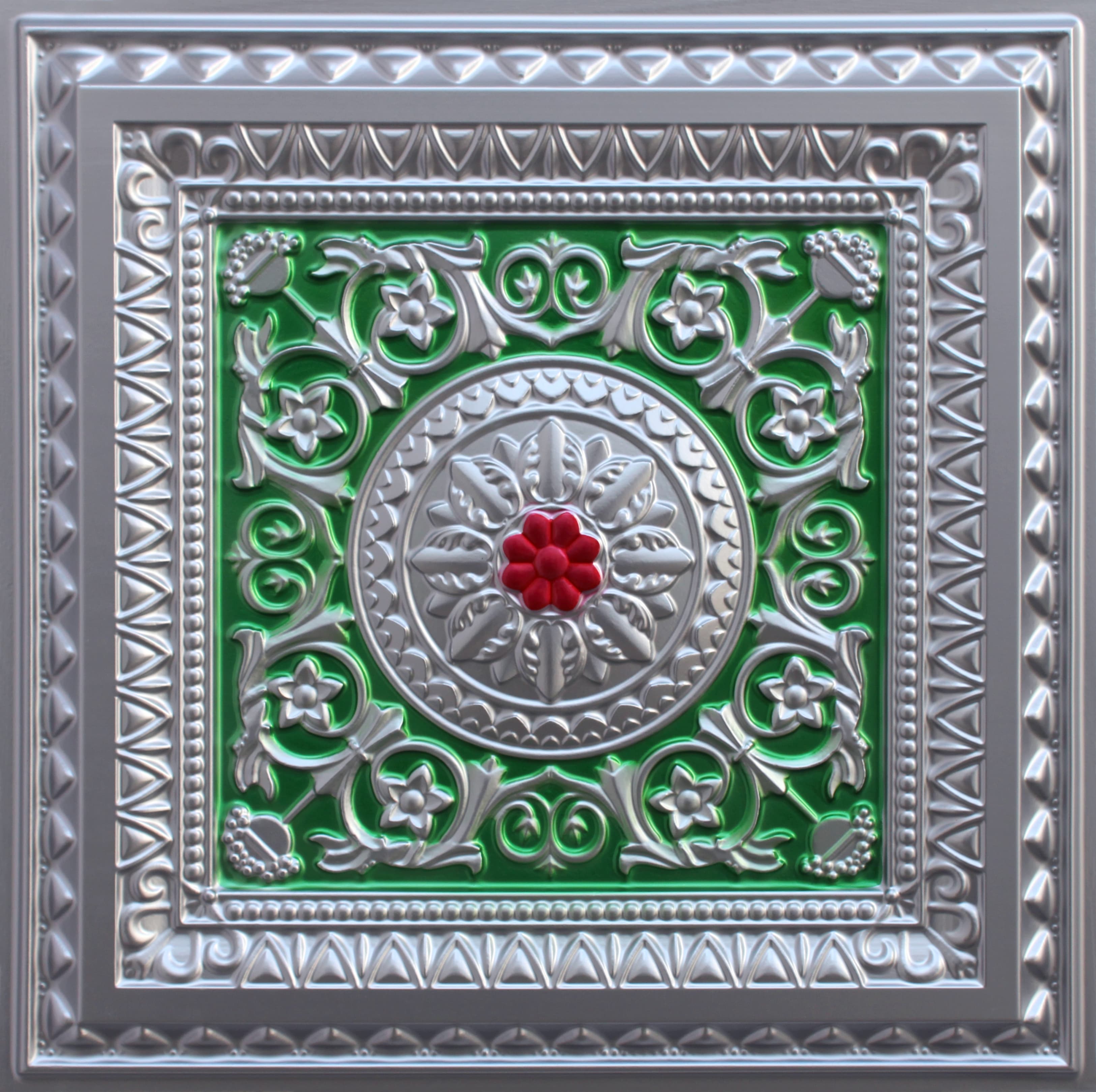 Silver - Black decorative panel