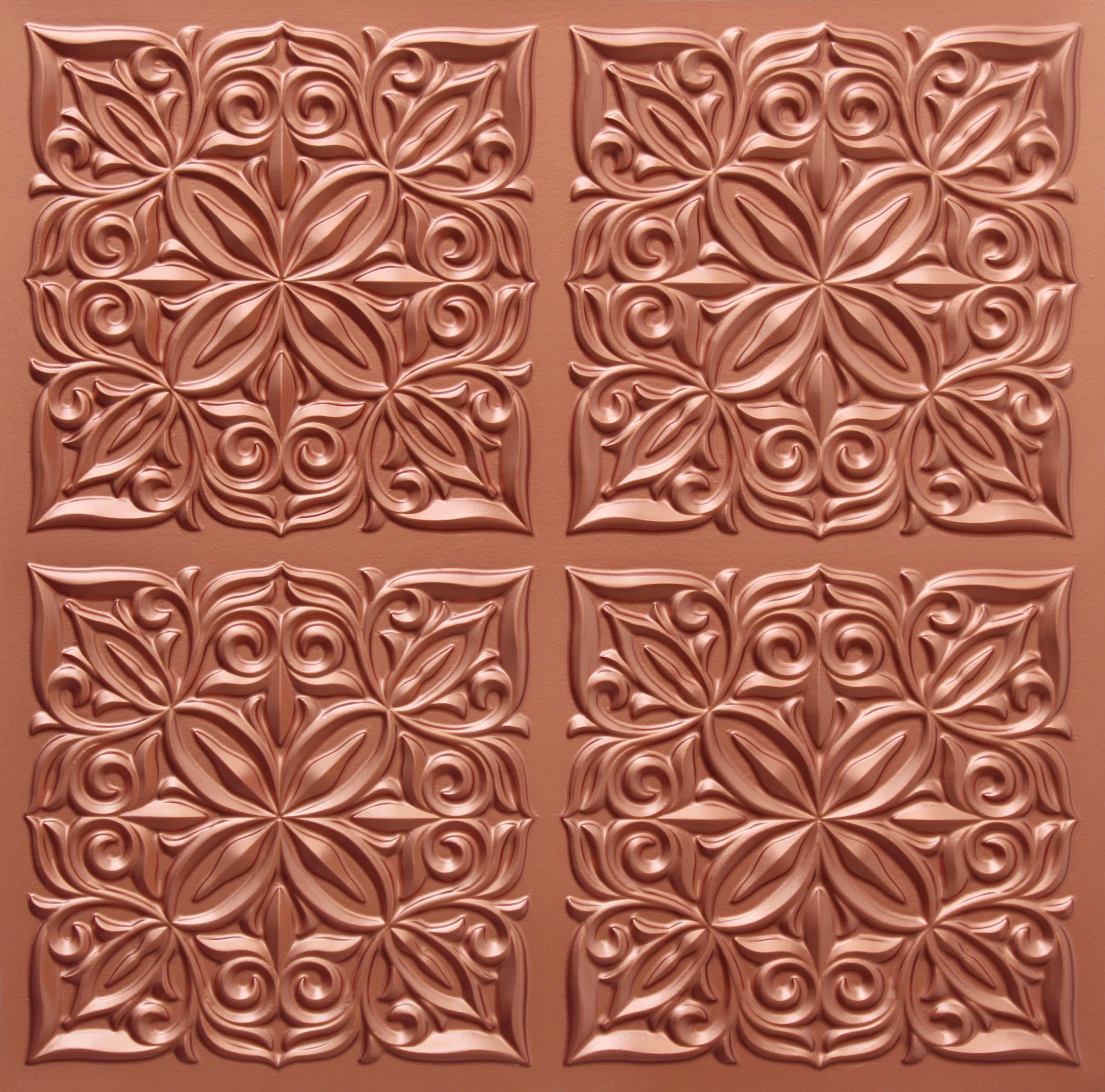 Copper decorative panel