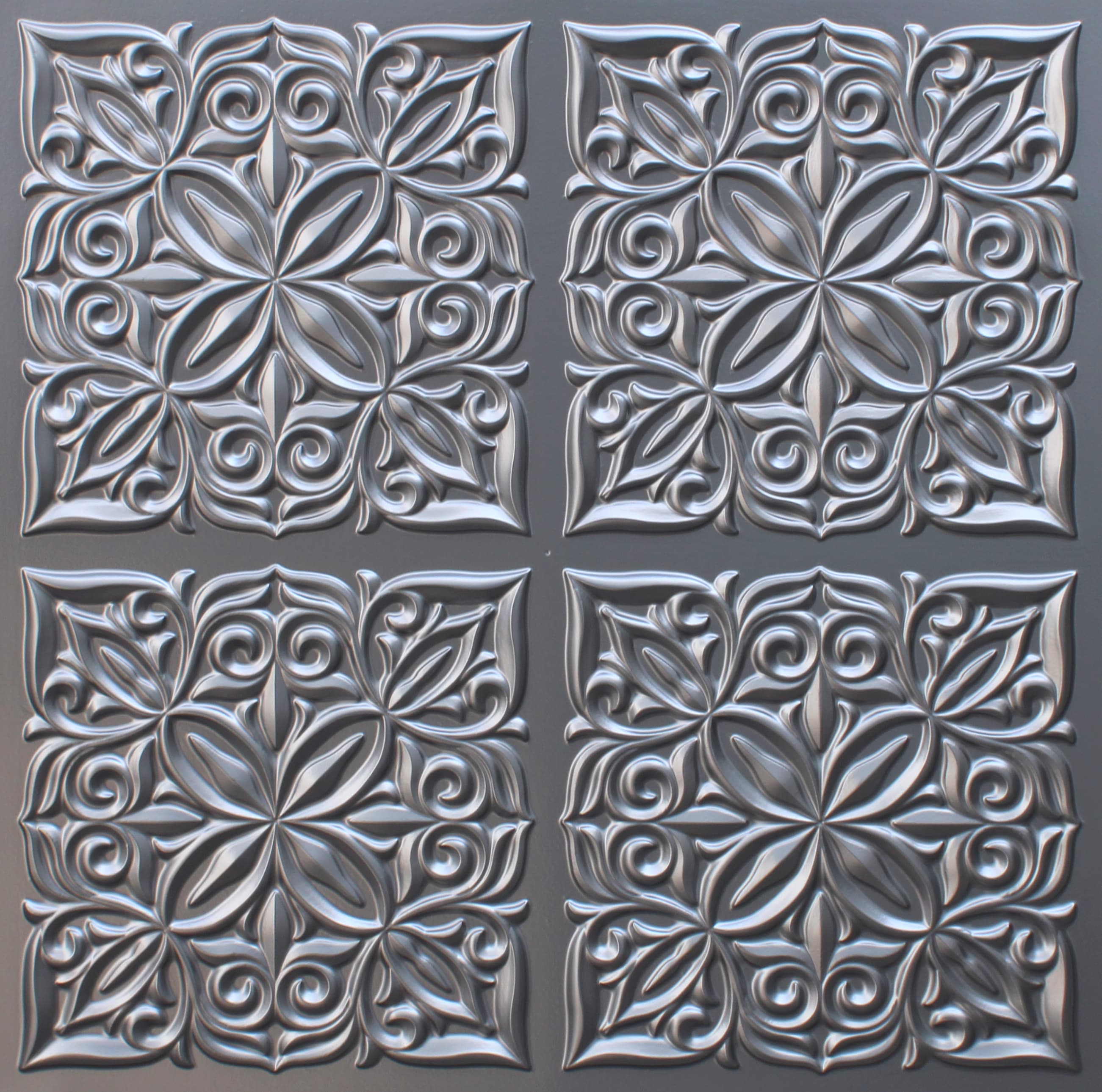 Silver decorative panel