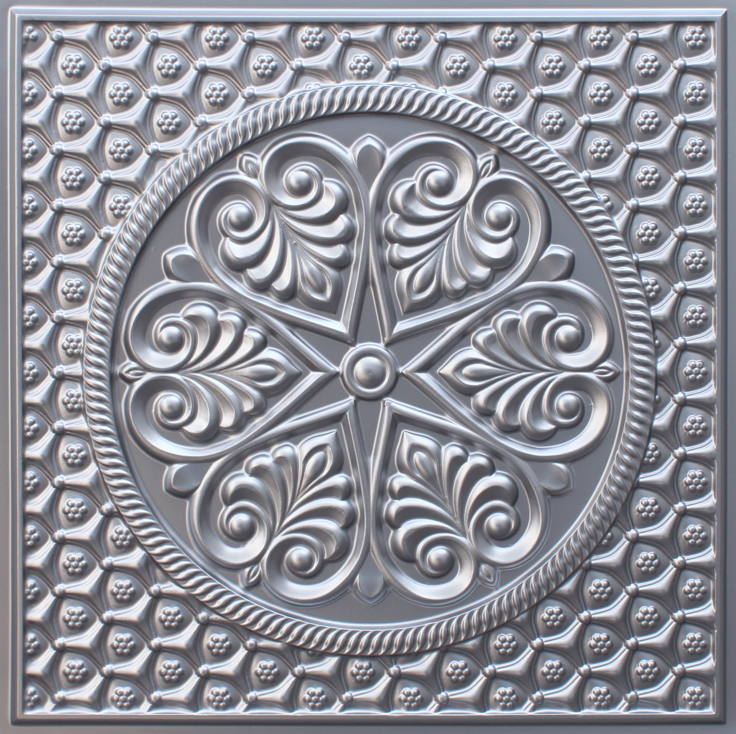 Silver decorative panel