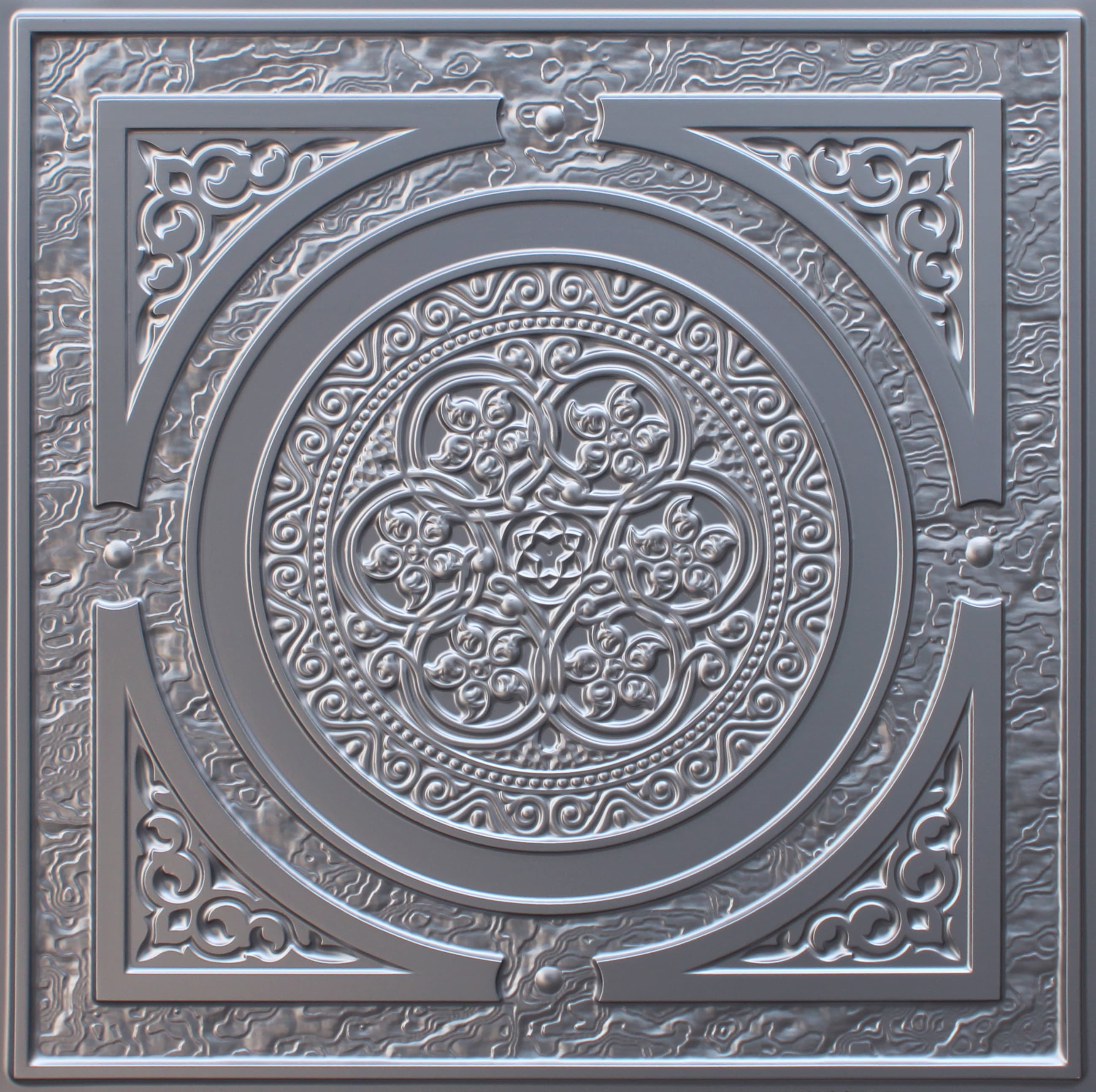 Silver decorative panel