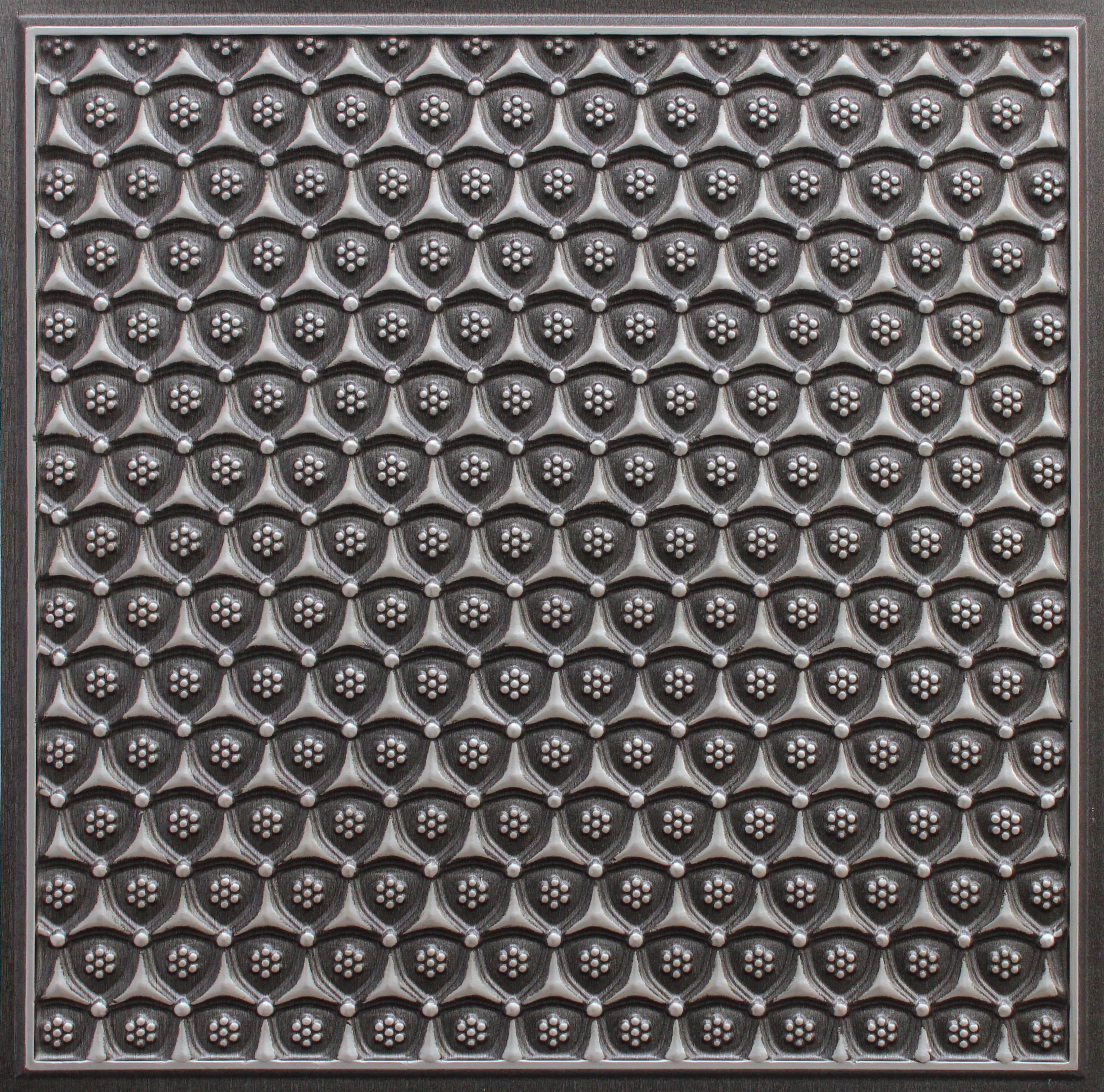 Antique Silver decorative panel