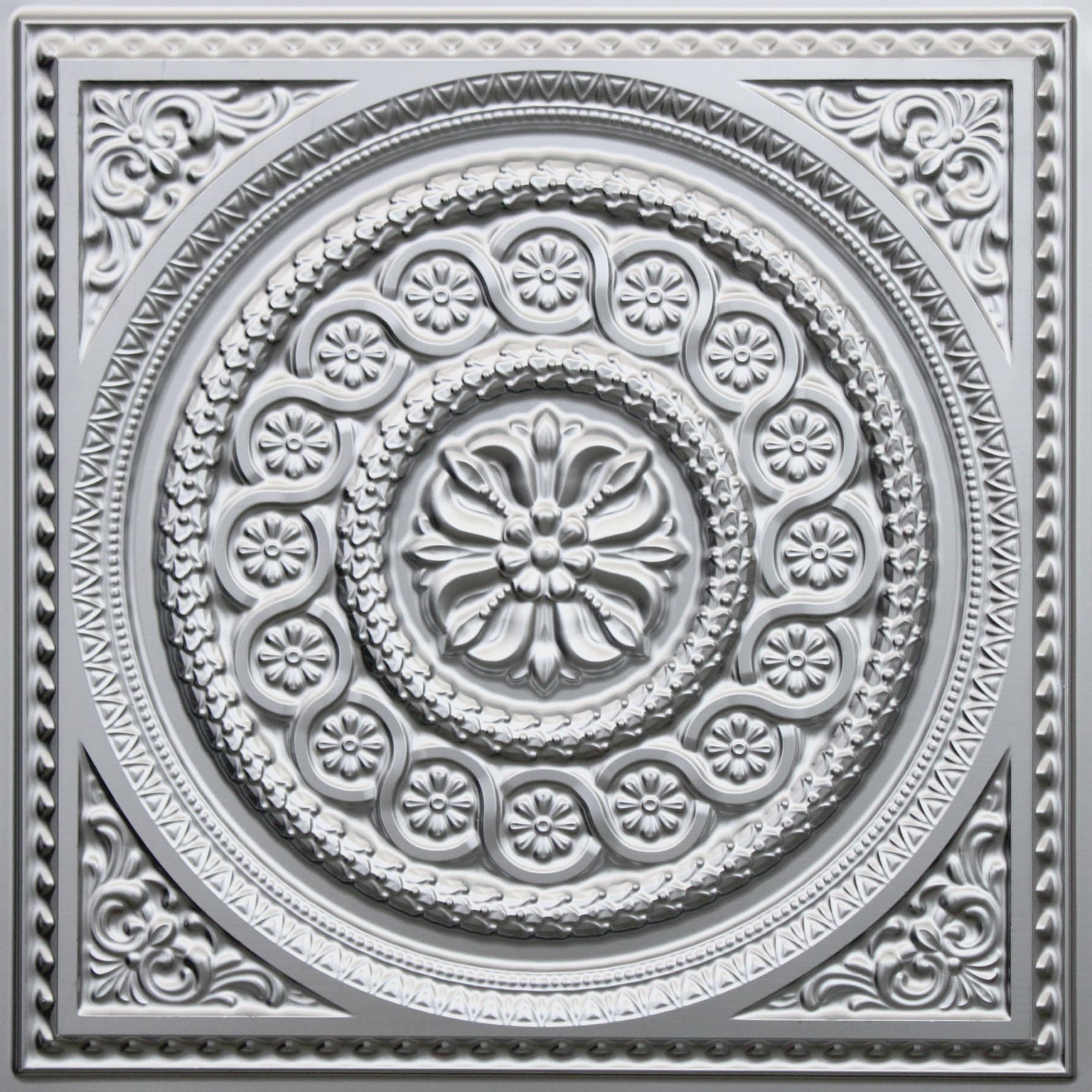 Silver decorative panel