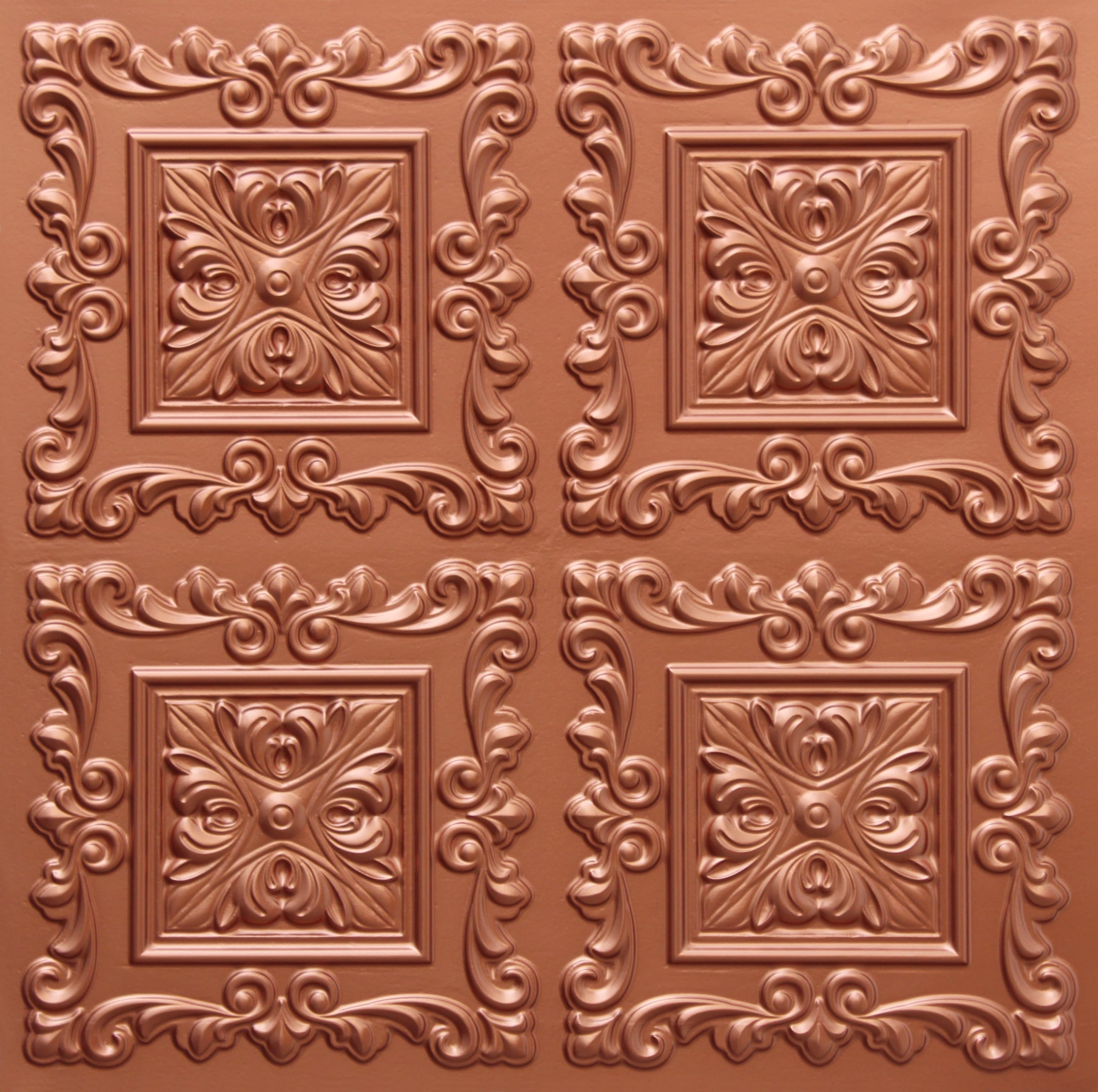 Copper decorative panel