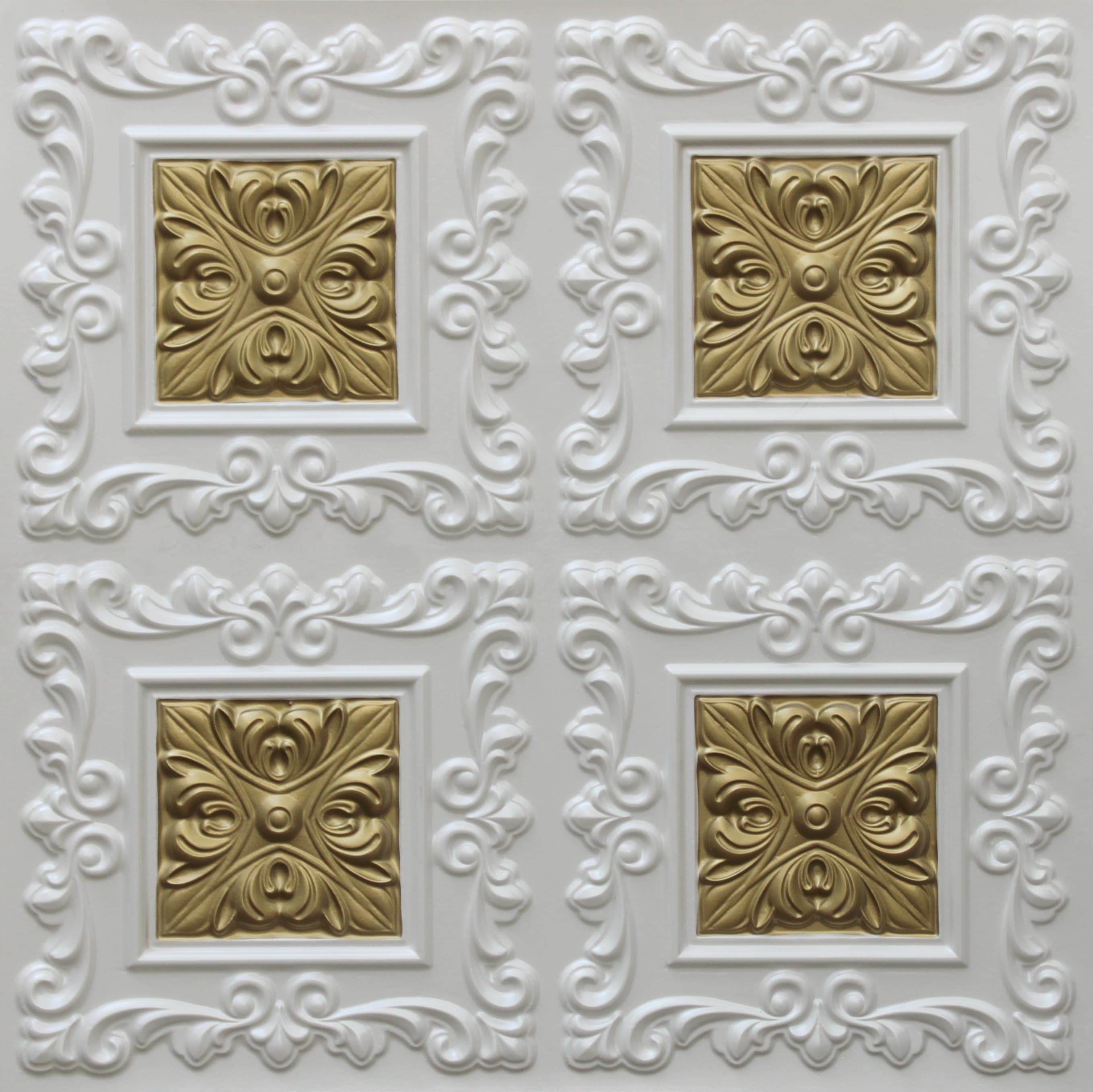 Pearl White - Brass decorative panel