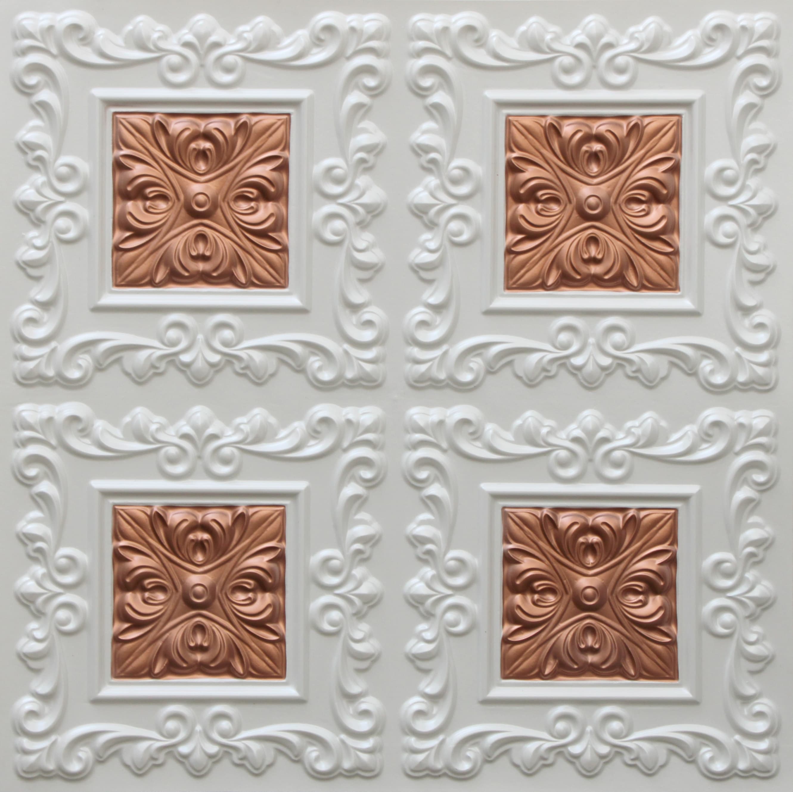 Pearl White - Copper decorative panel