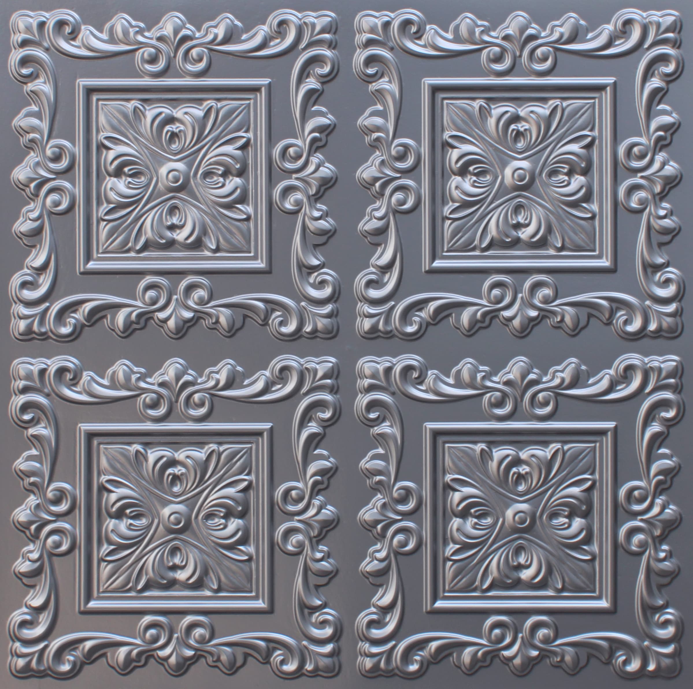 Silver decorative panel