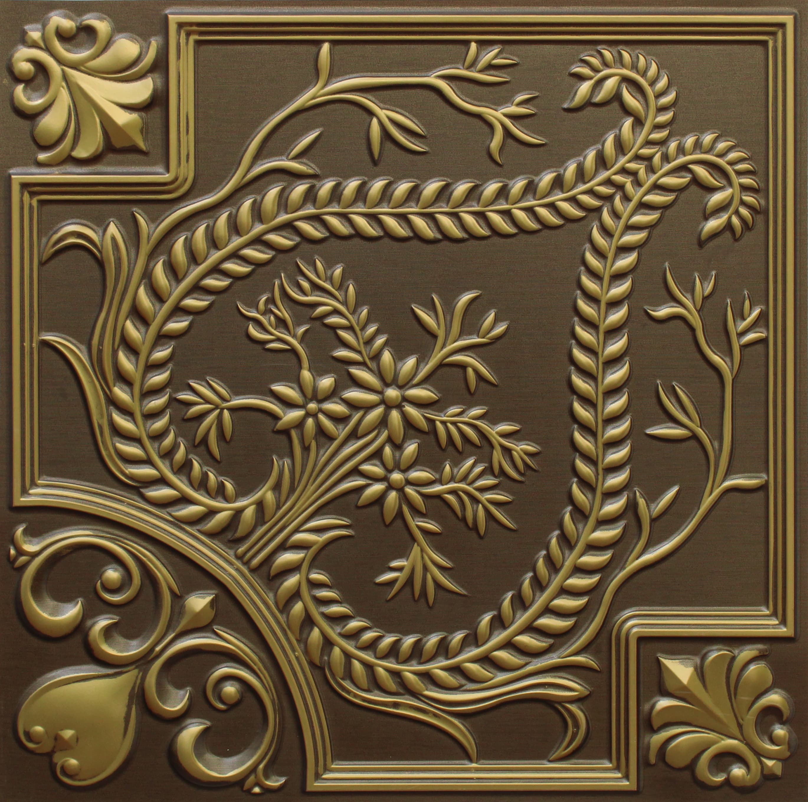 Antique Brass decorative panel