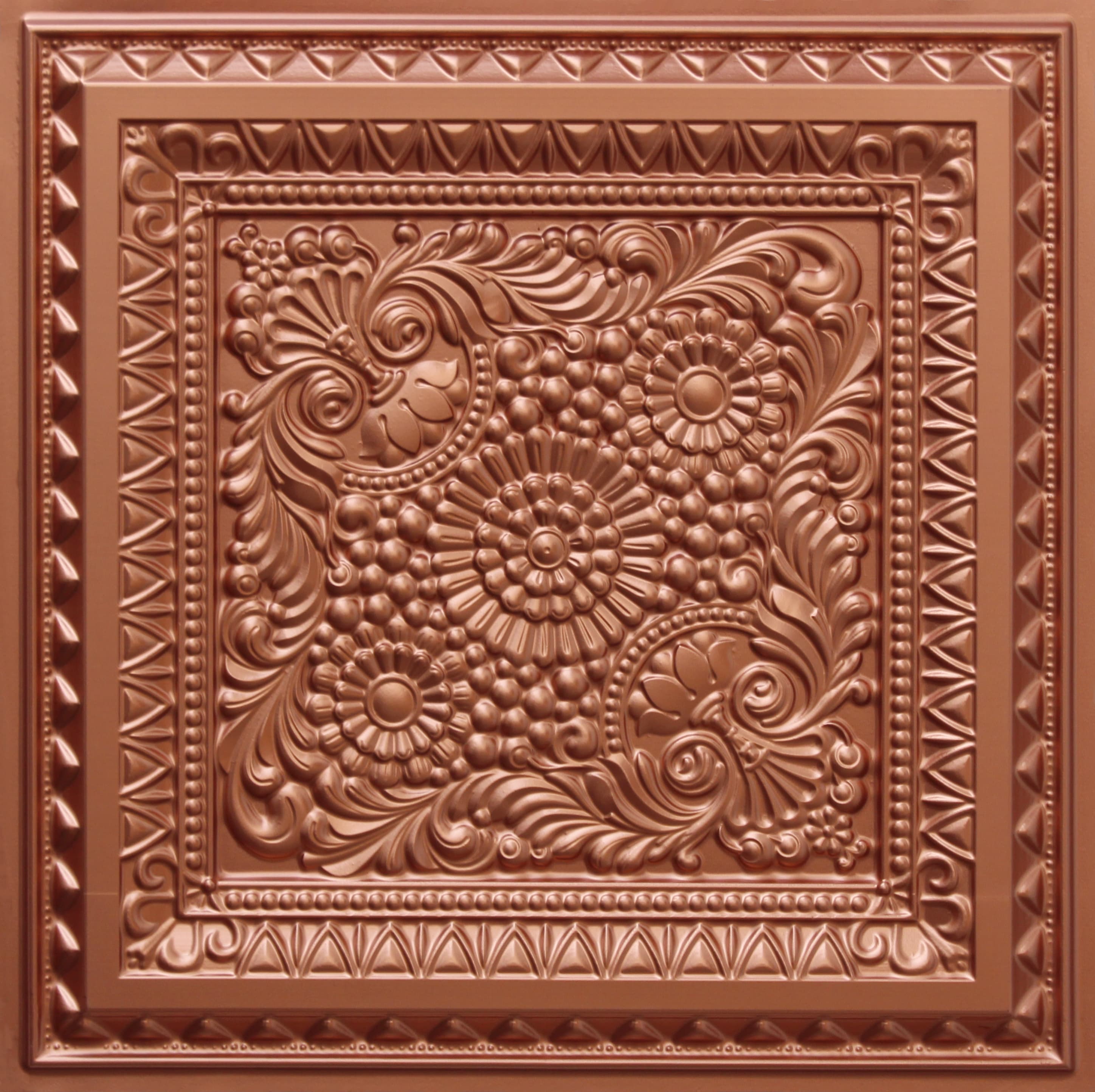 Copper decorative panel