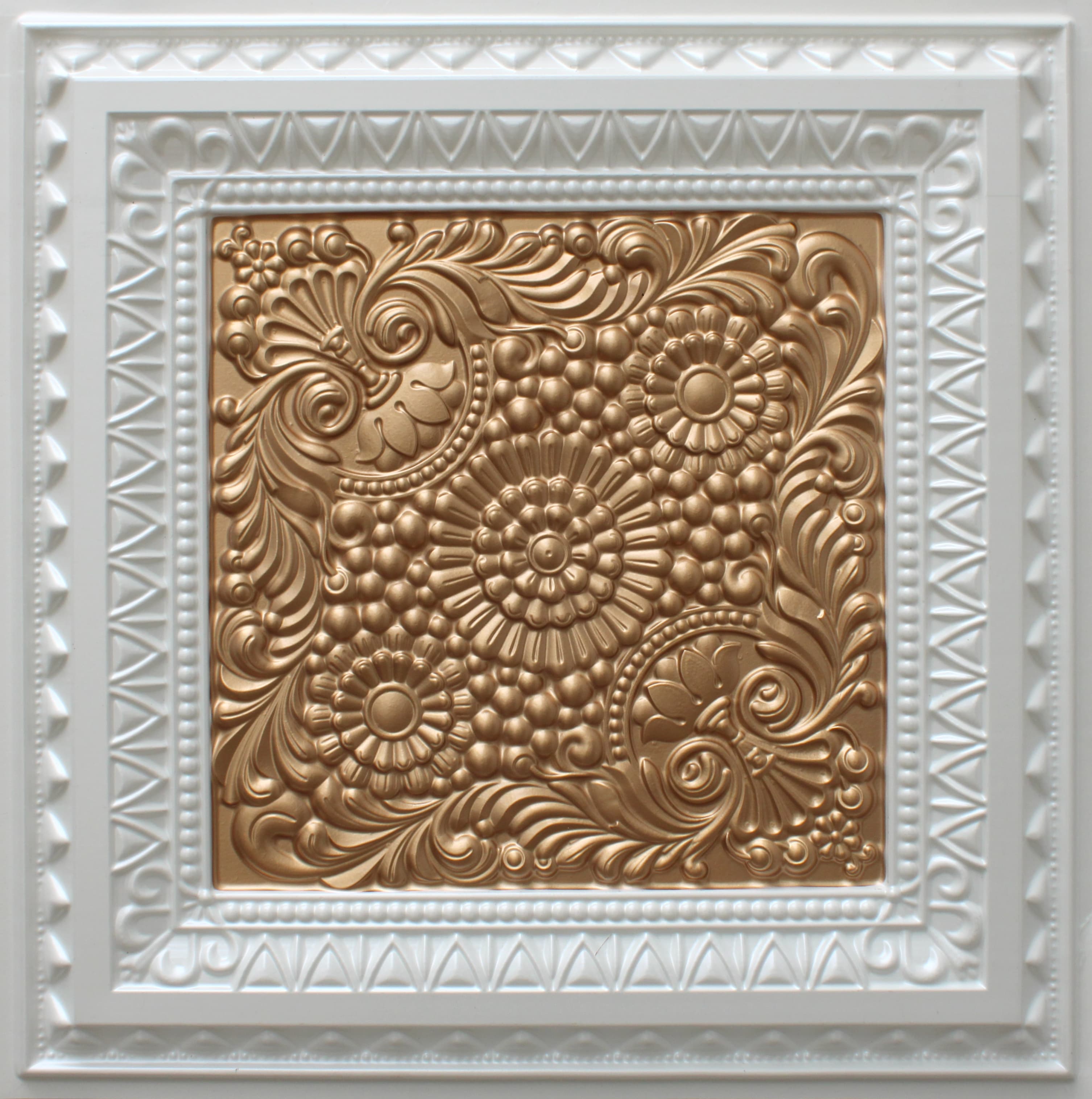 Pearl White - Copper decorative panel