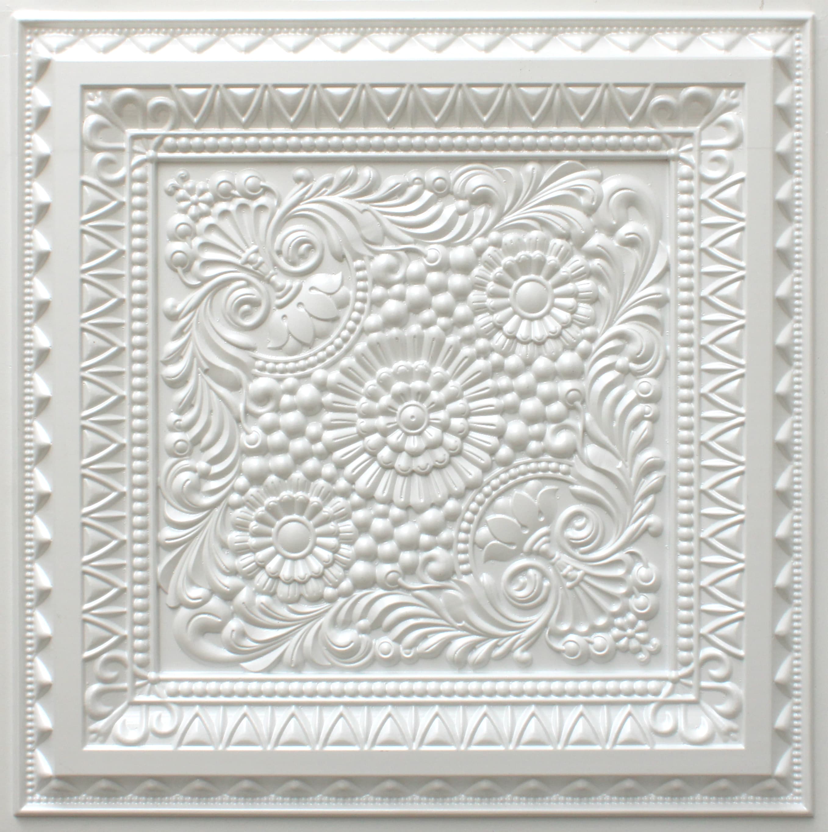 Pearl White - Gold decorative panel