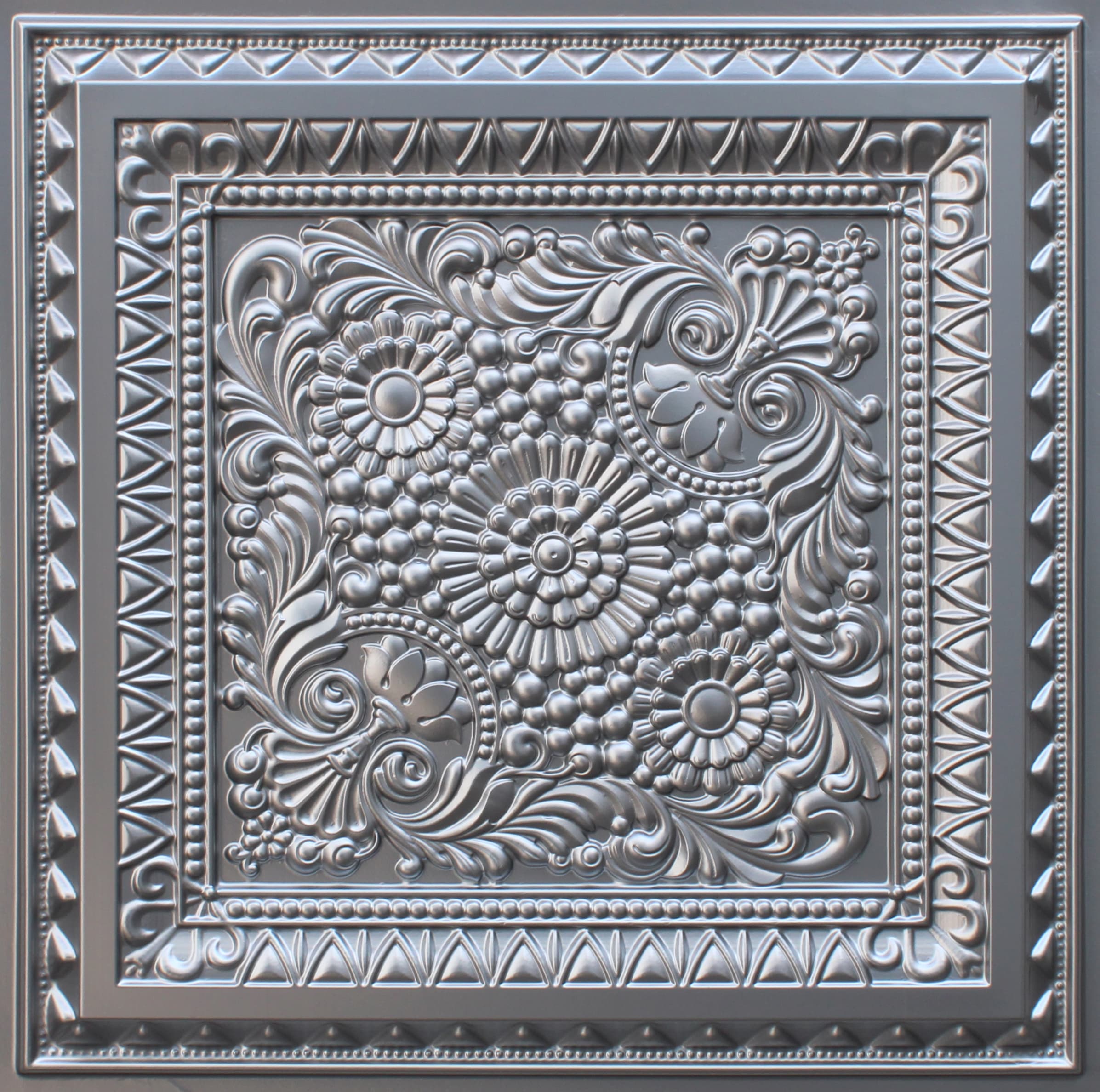 Silver decorative panel