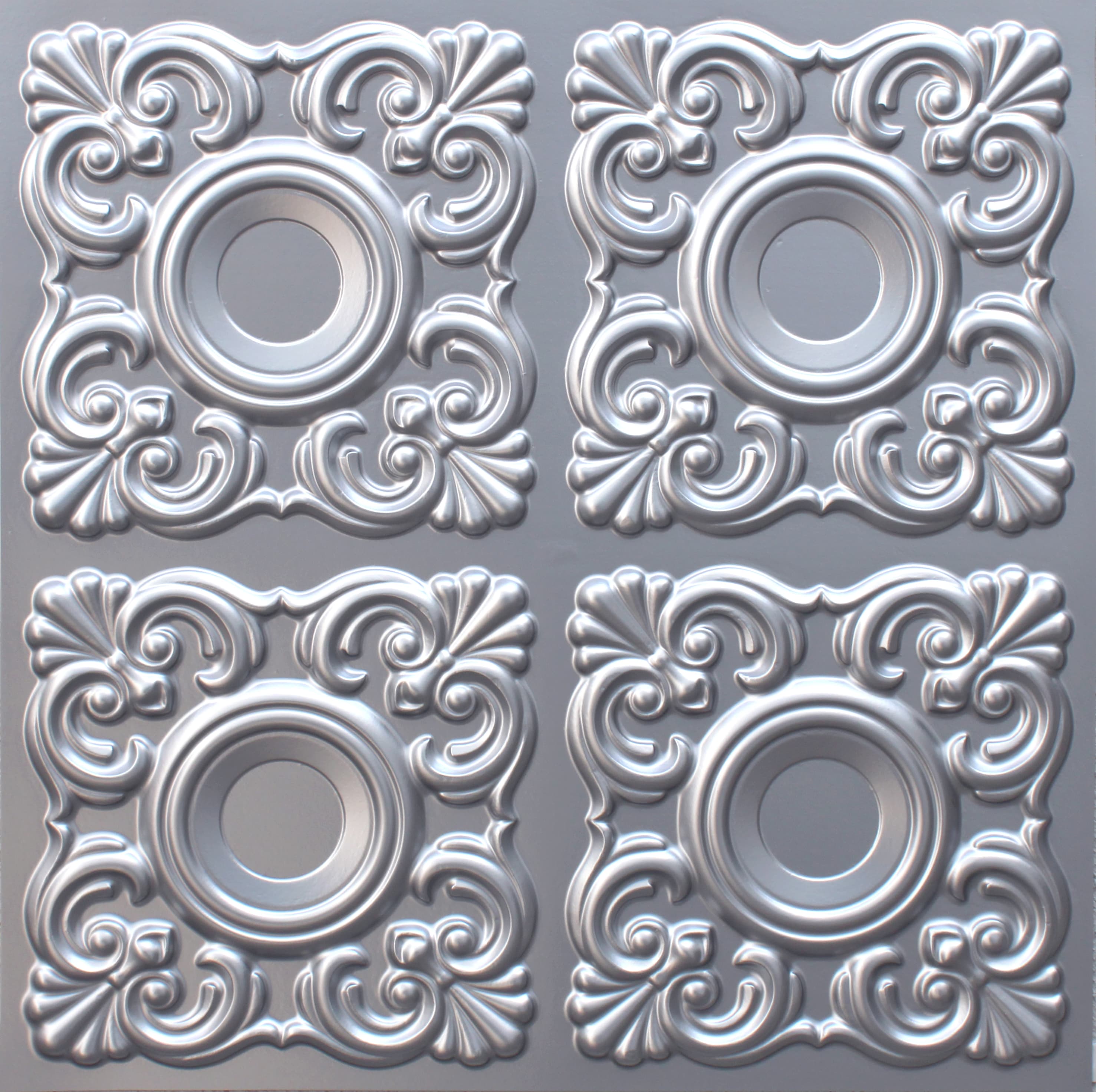 Silver decorative panel