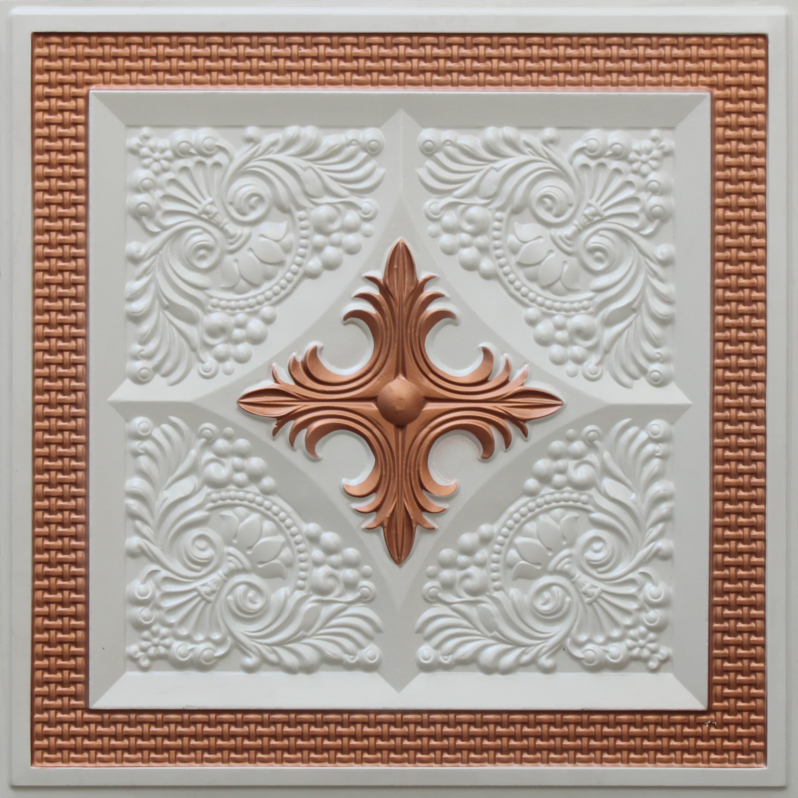 Pearl White - Brass decorative panel