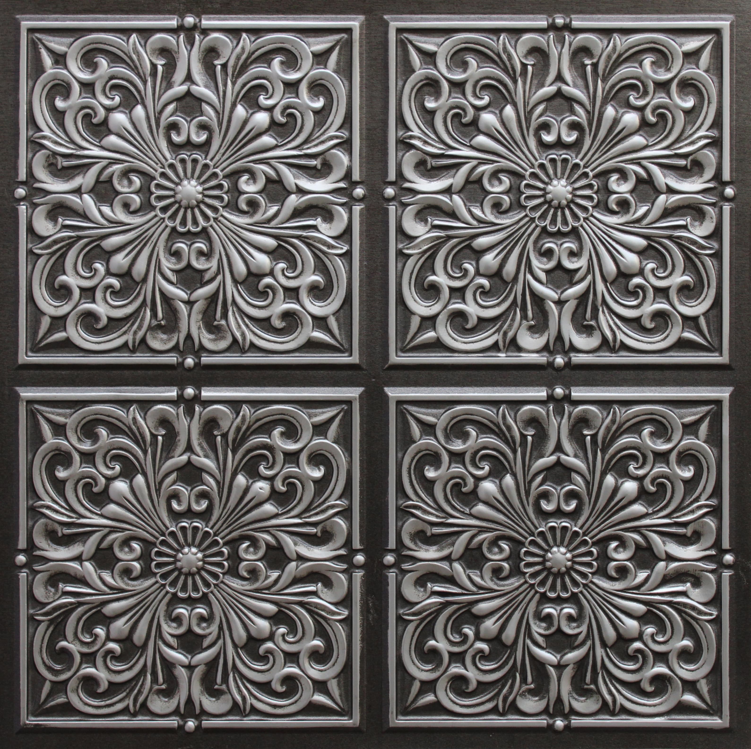 Atique Silver decorative panel
