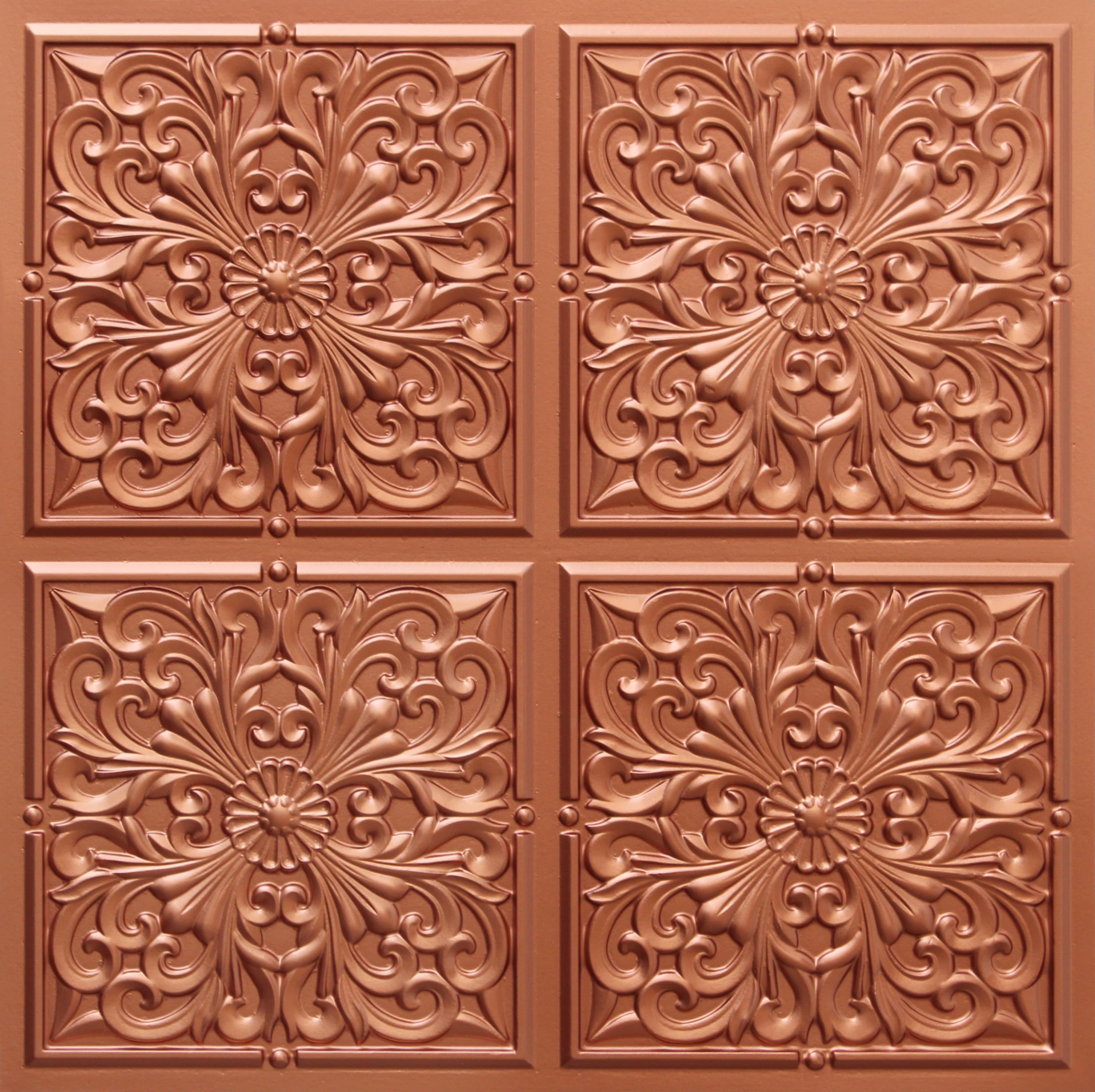 Copper decorative panel