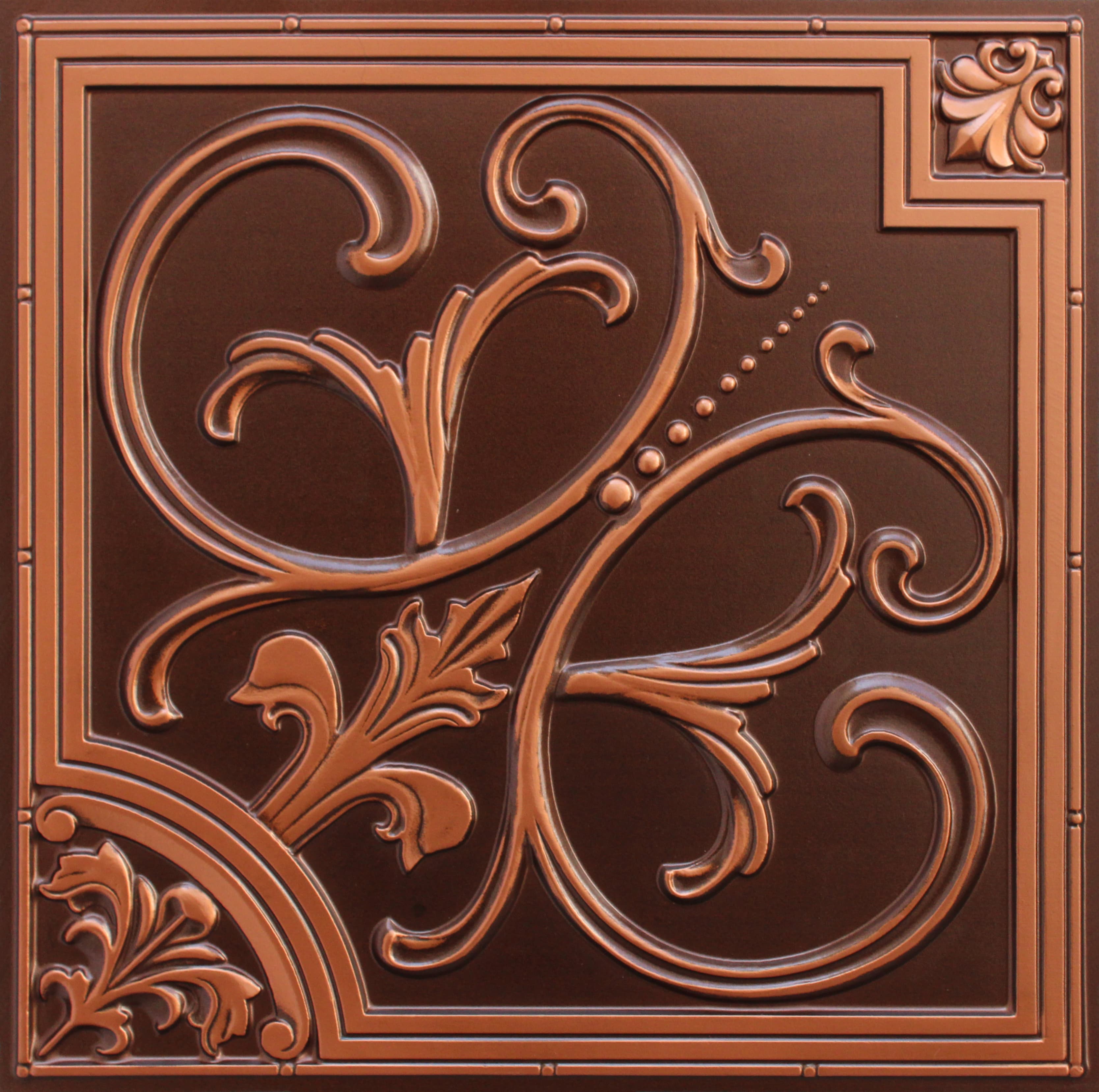 Antique Copper decorative panel