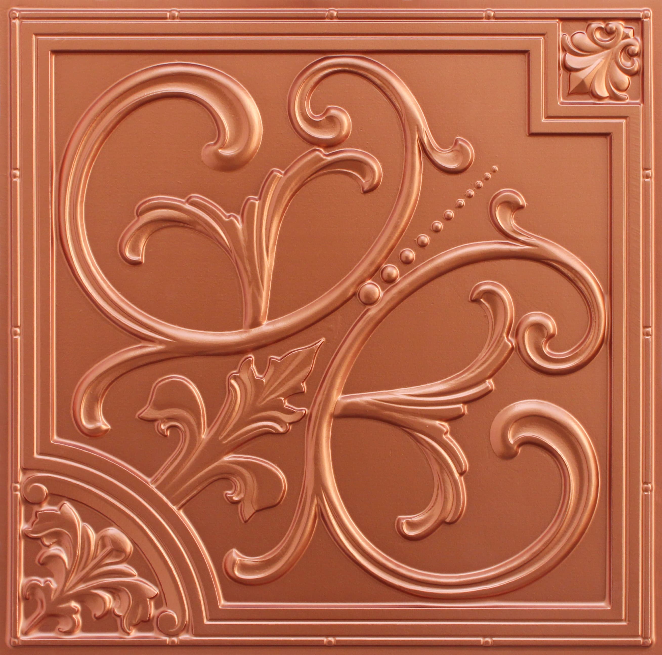 Copper decorative panel