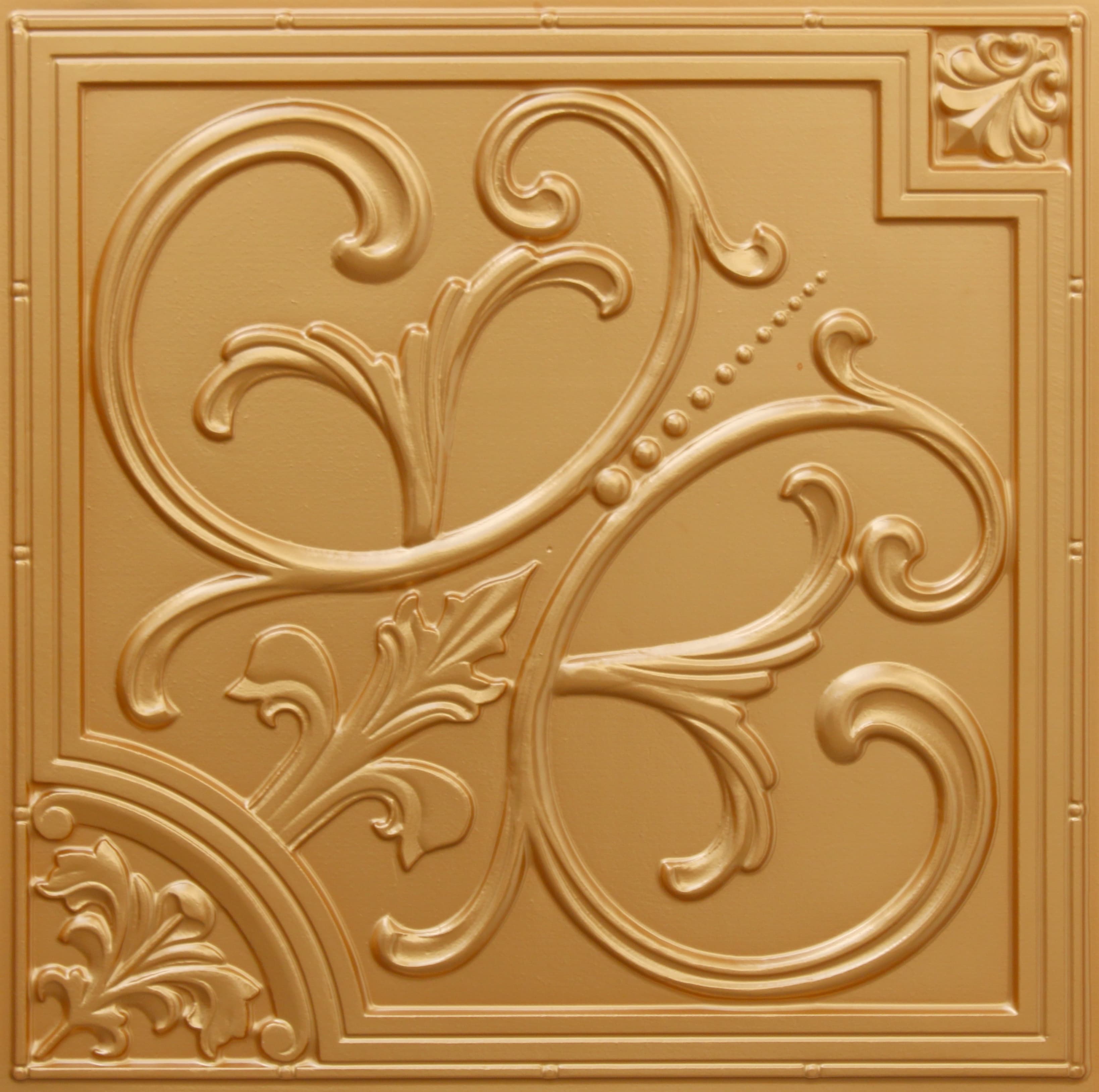 Gold decorative panel