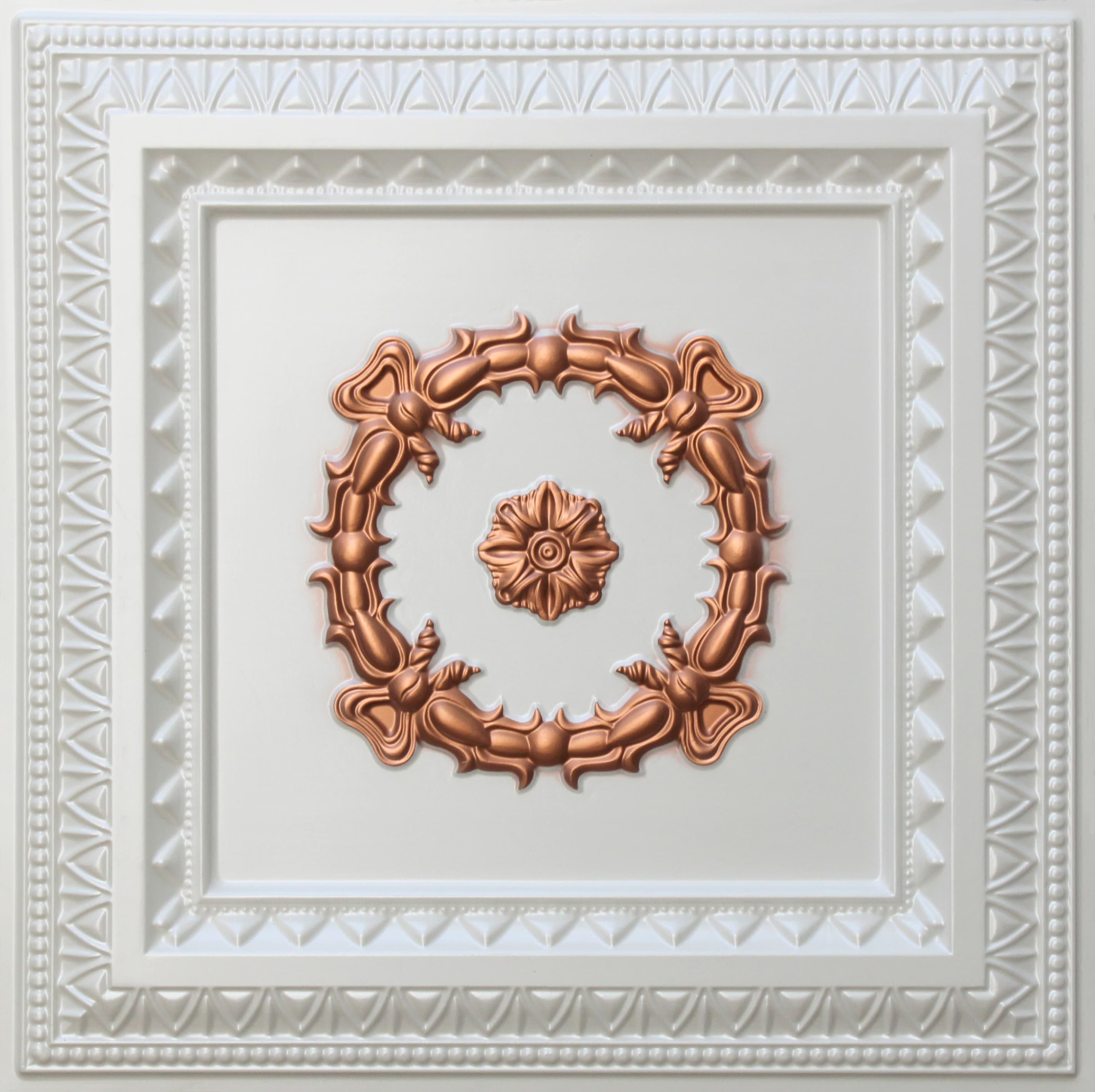 Pearl White - Copper decorative panel