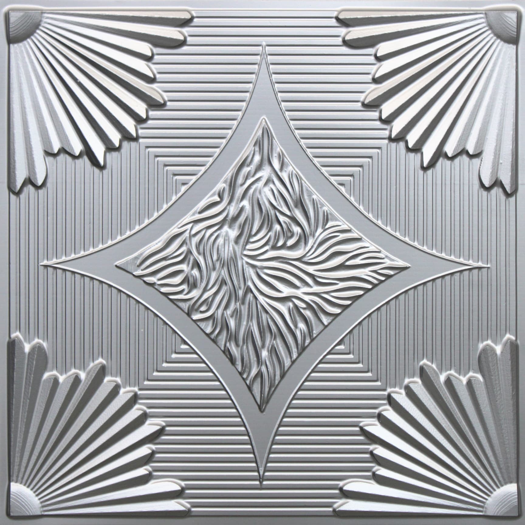 Silver decorative panel
