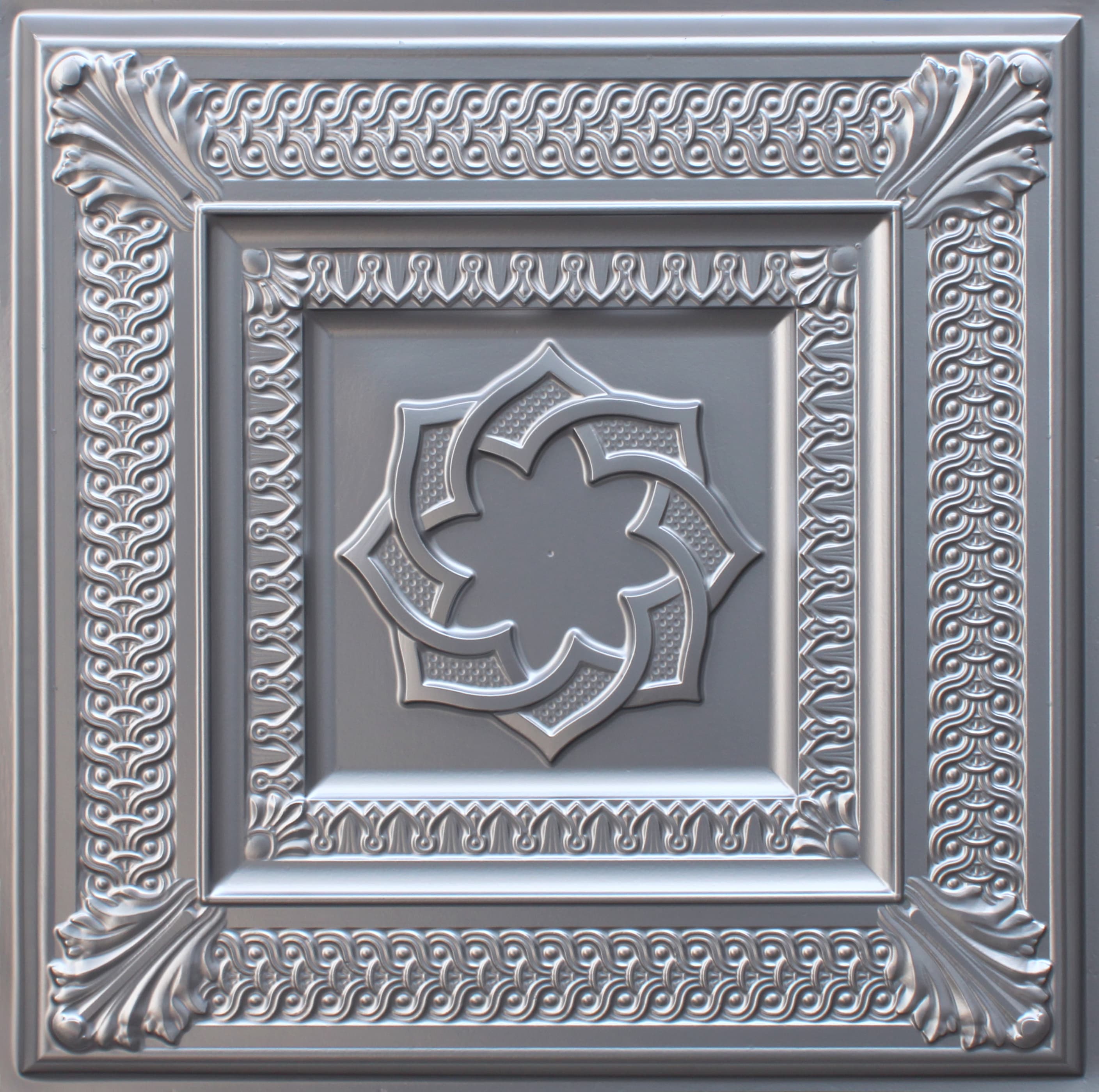 Silver decorative panel