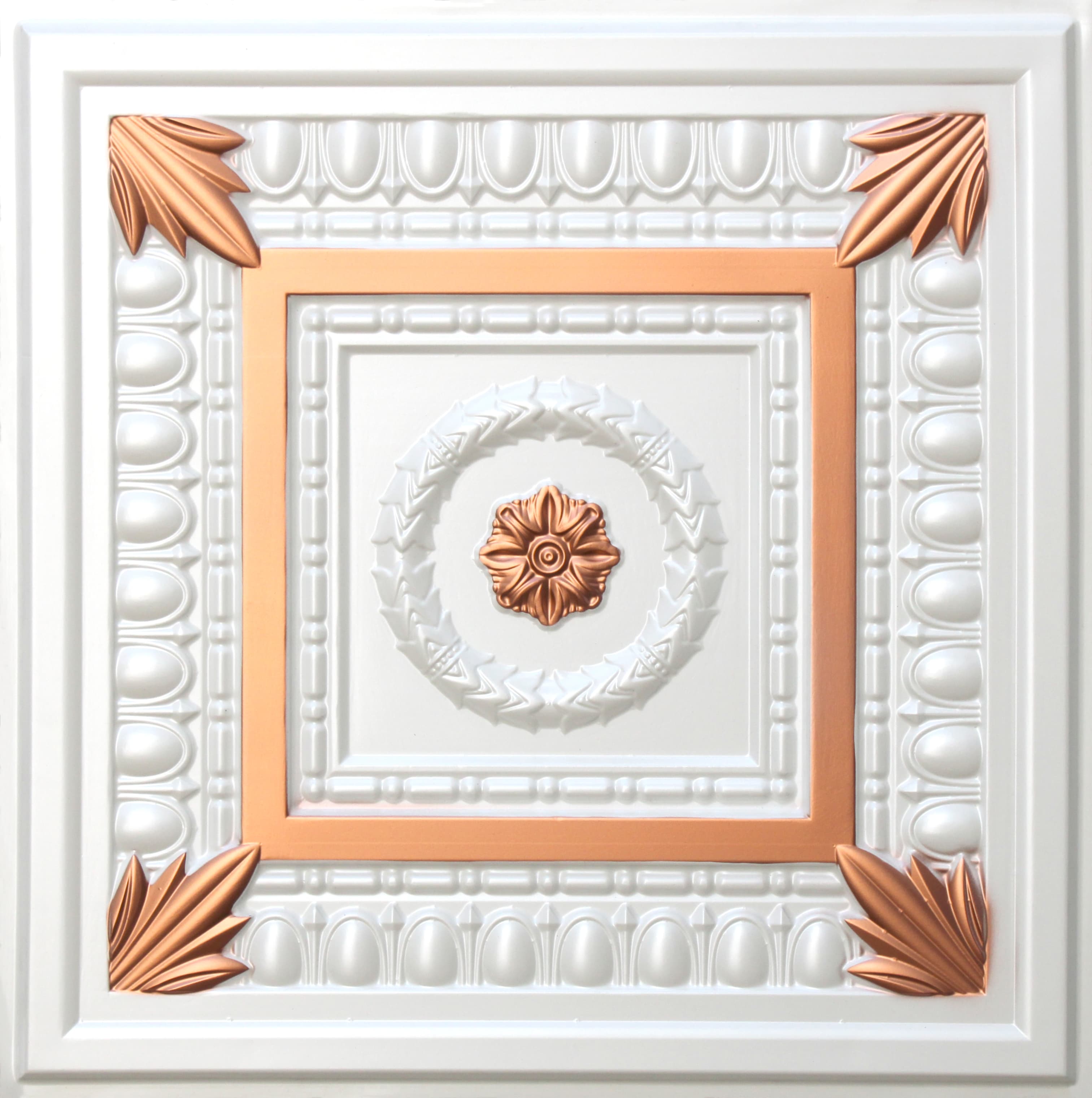 Pearl White - Copper decorative panel