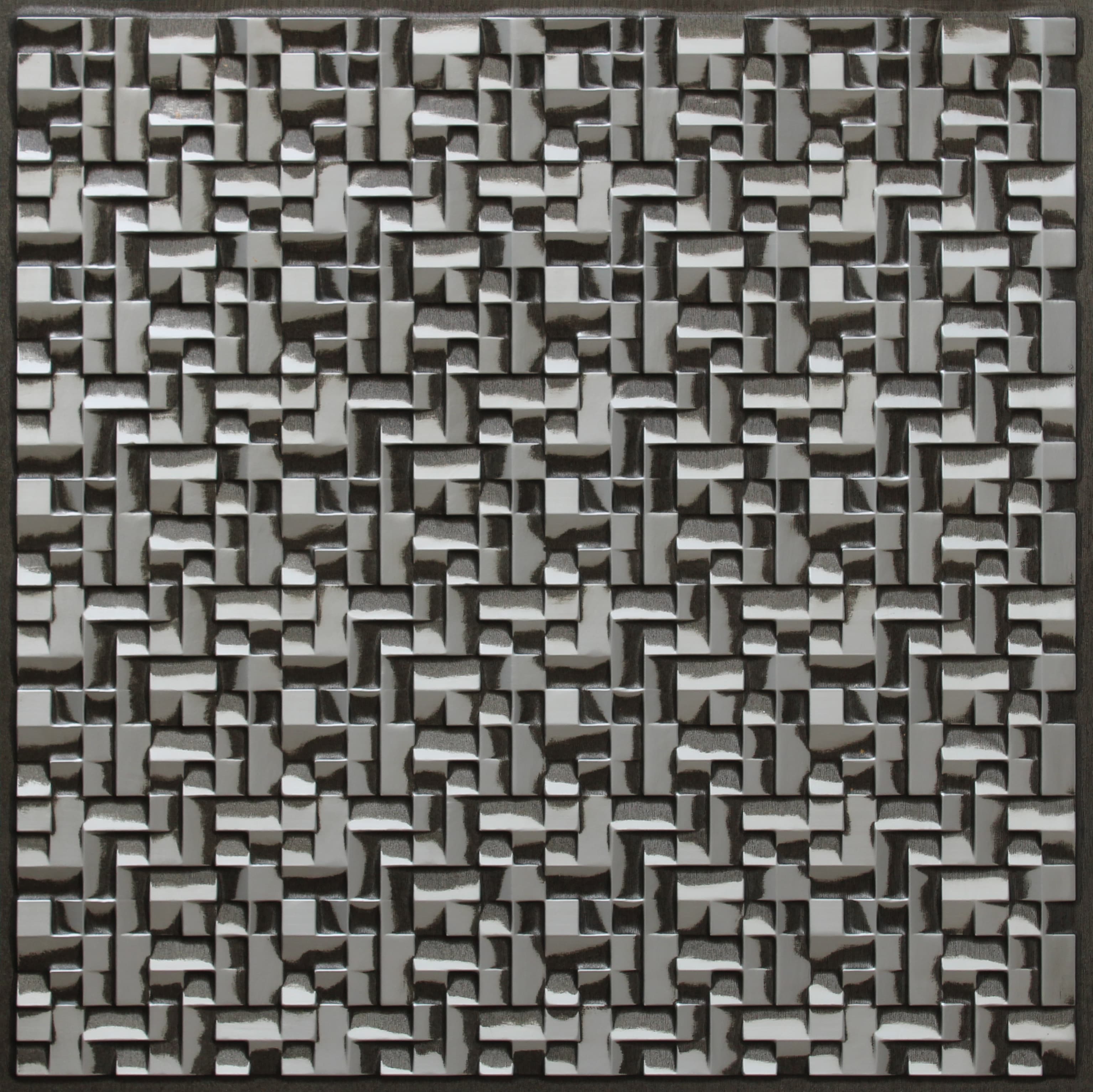 Antique Silver decorative panel