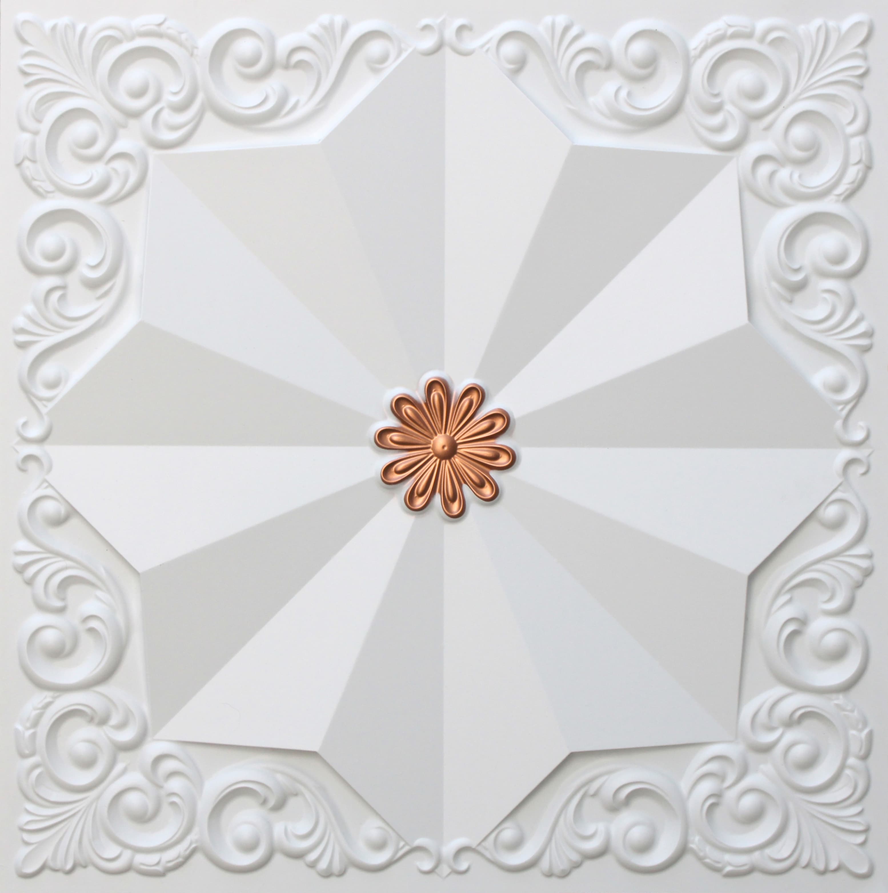Glamor White - Copper decorative panel