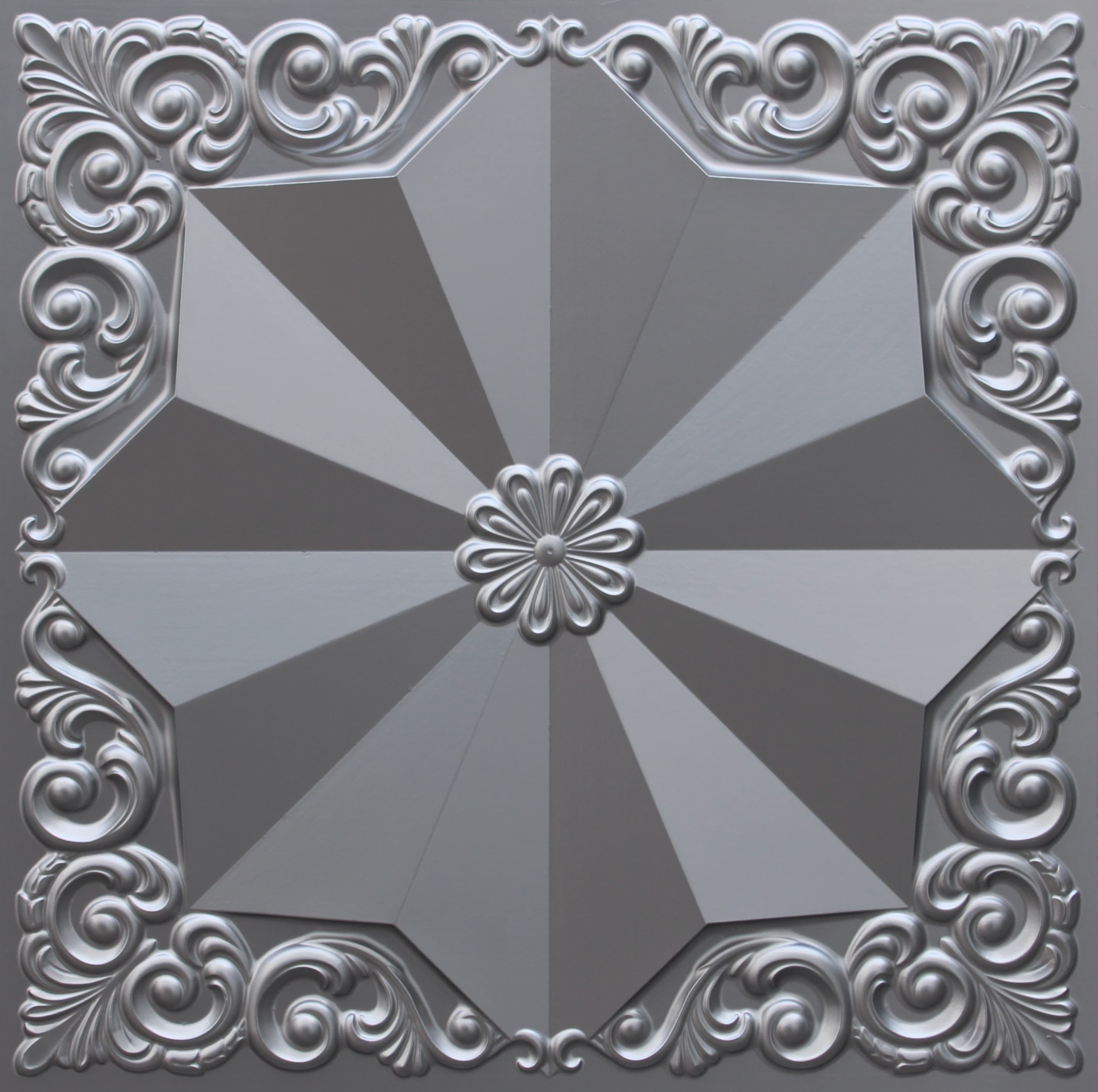Silver decorative panel