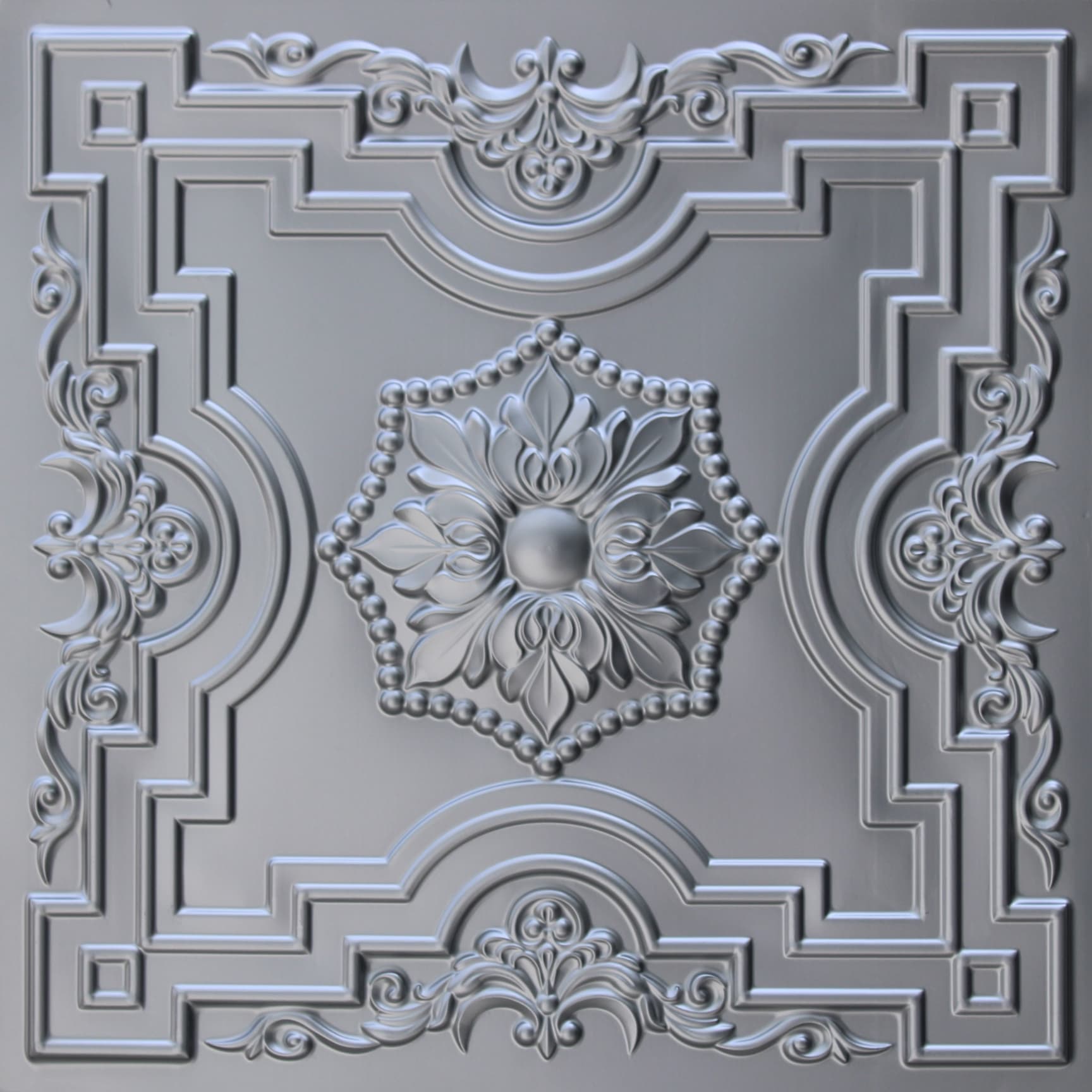 Silver decorative panel