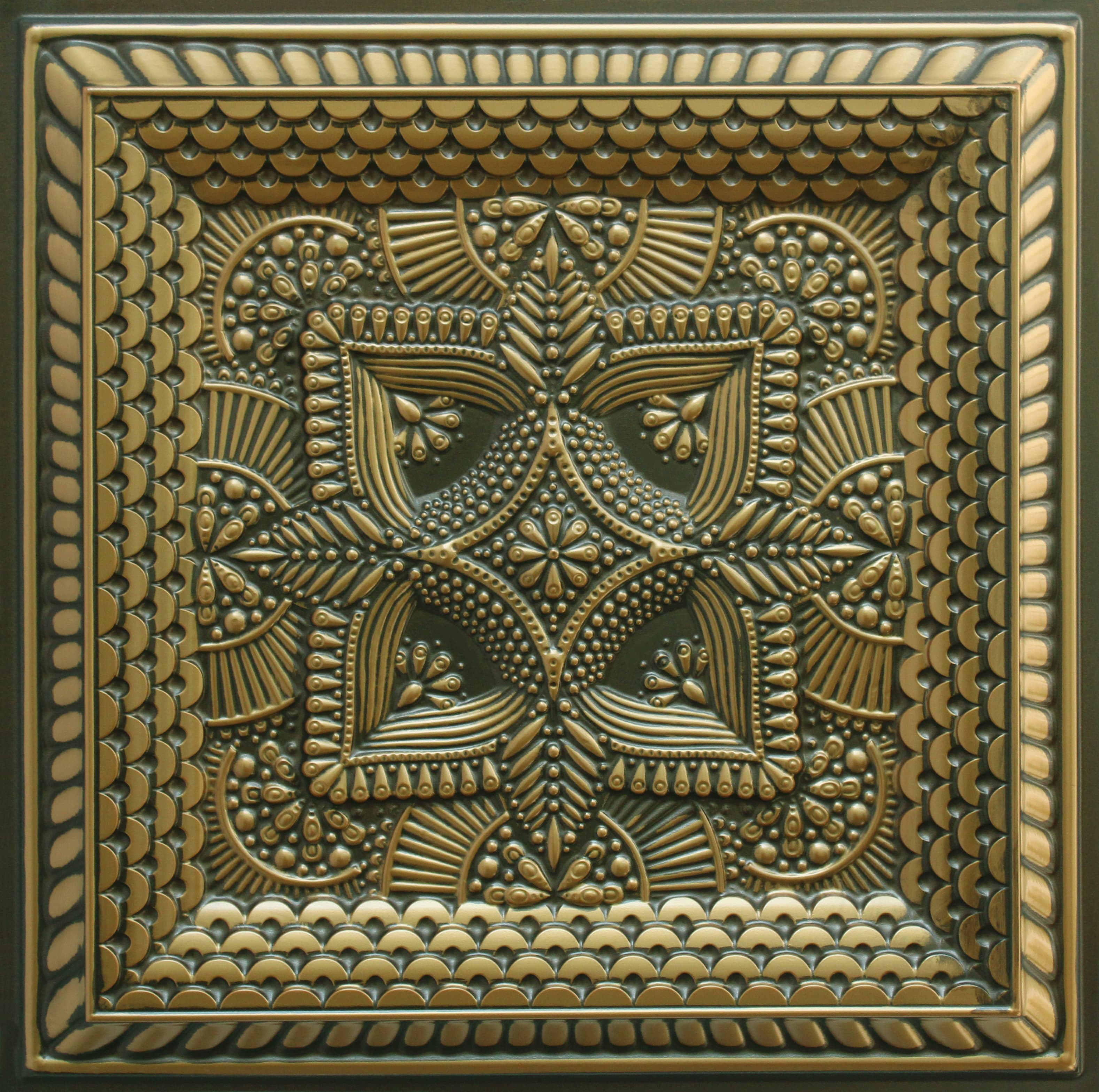 Antique Brass decorative panel