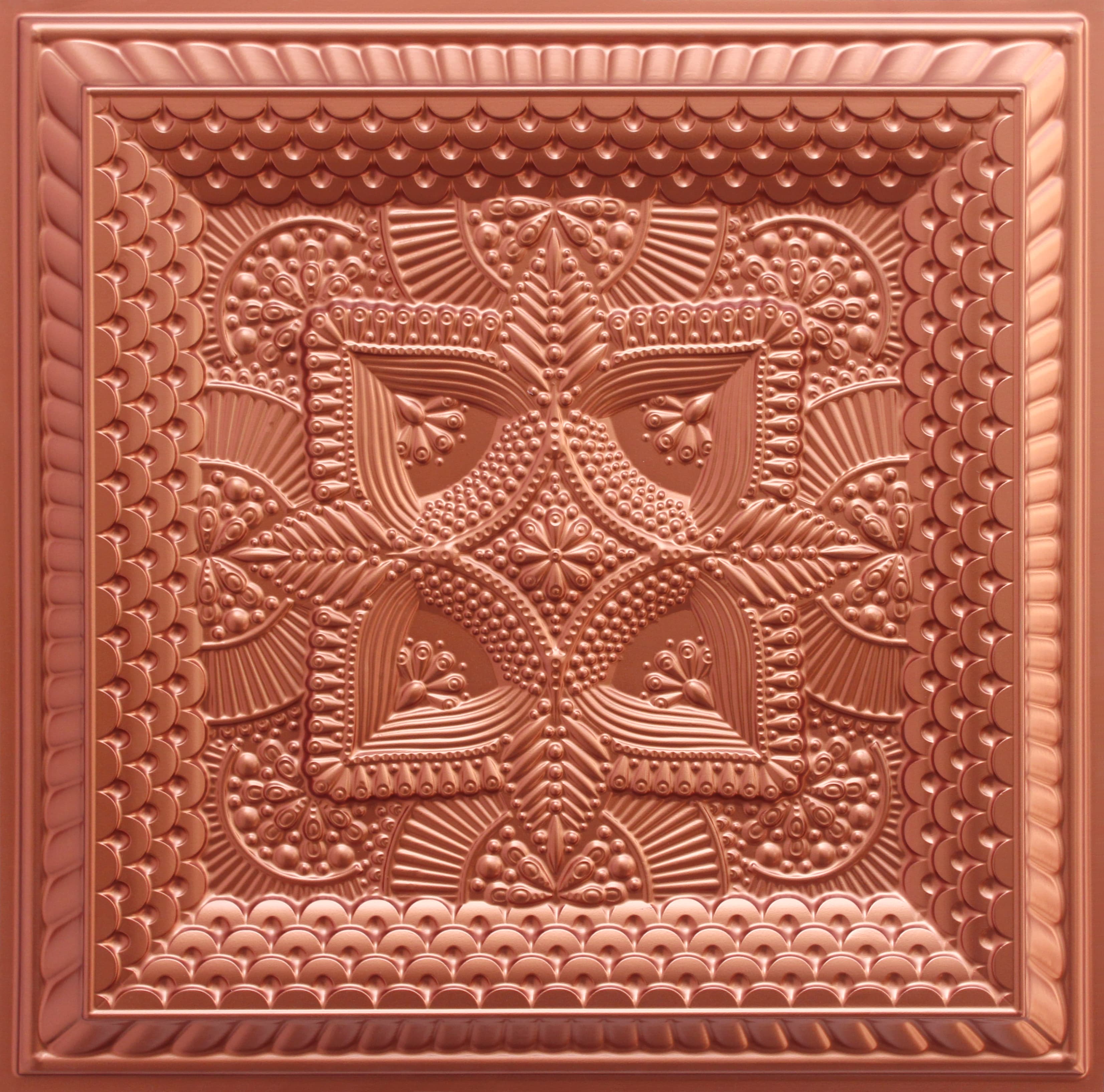 Copper decorative panel