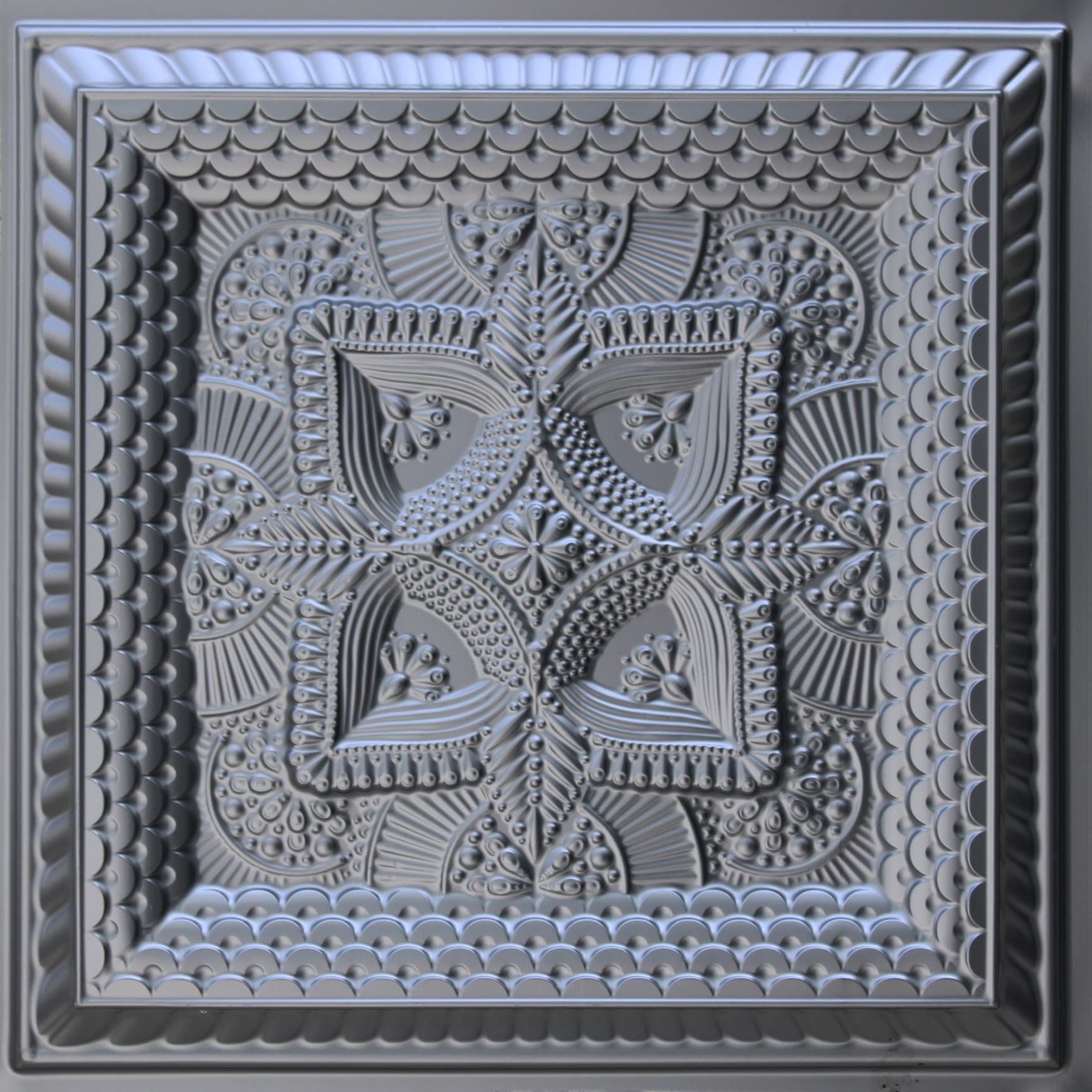 Silver decorative panel