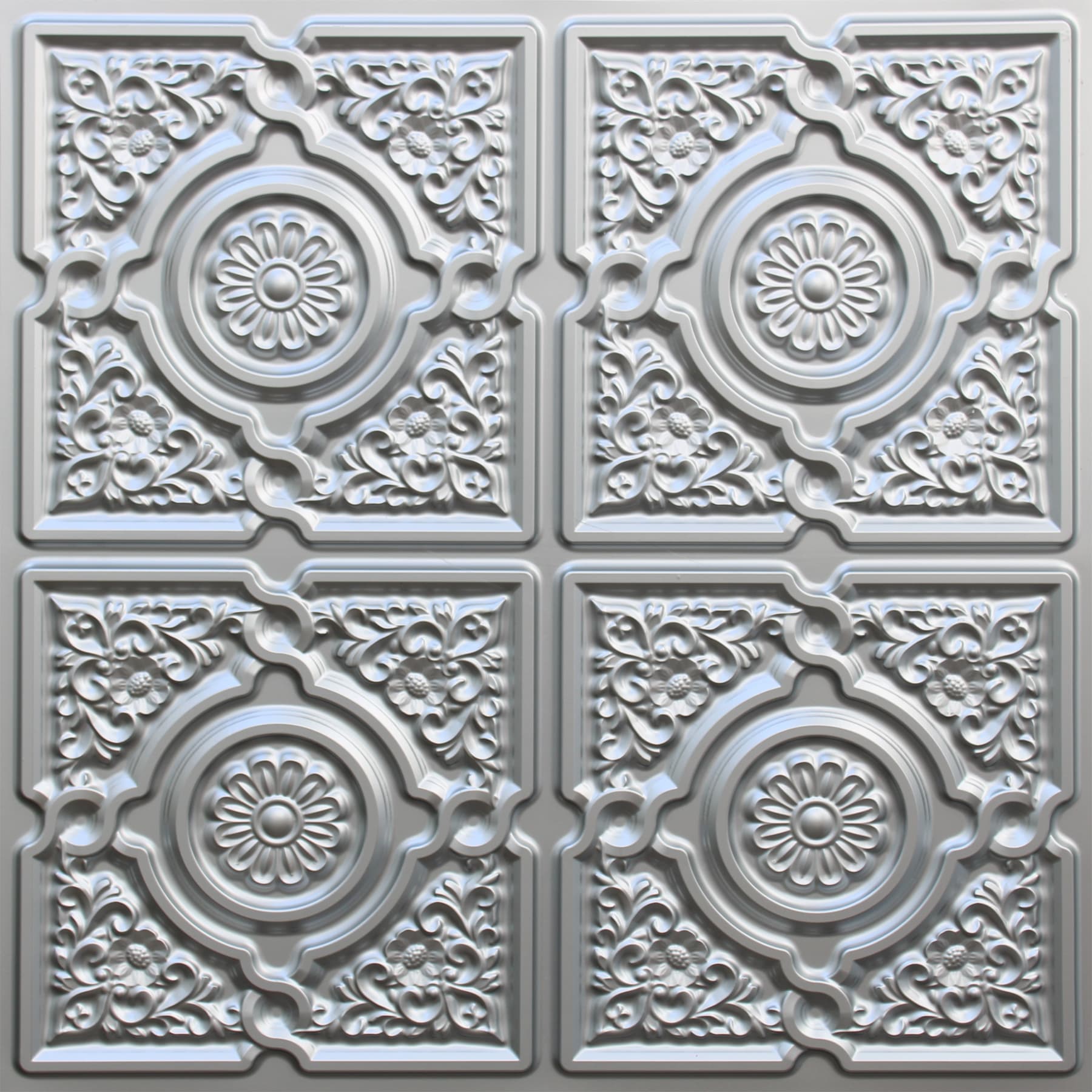 Silver decorative panel