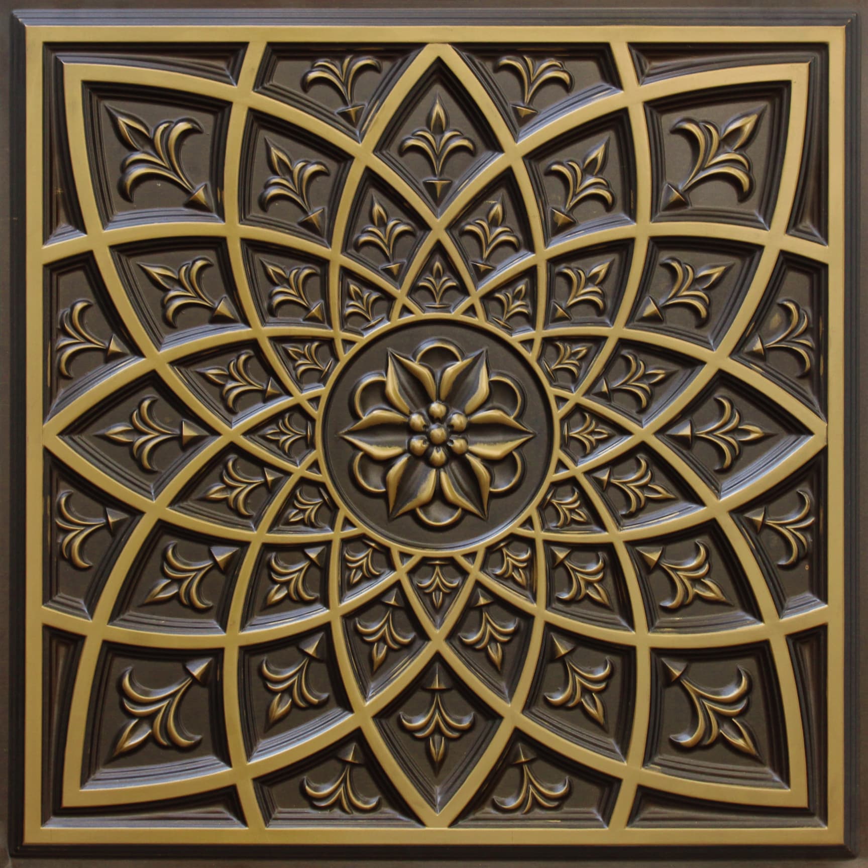 Antique Brass decorative panel