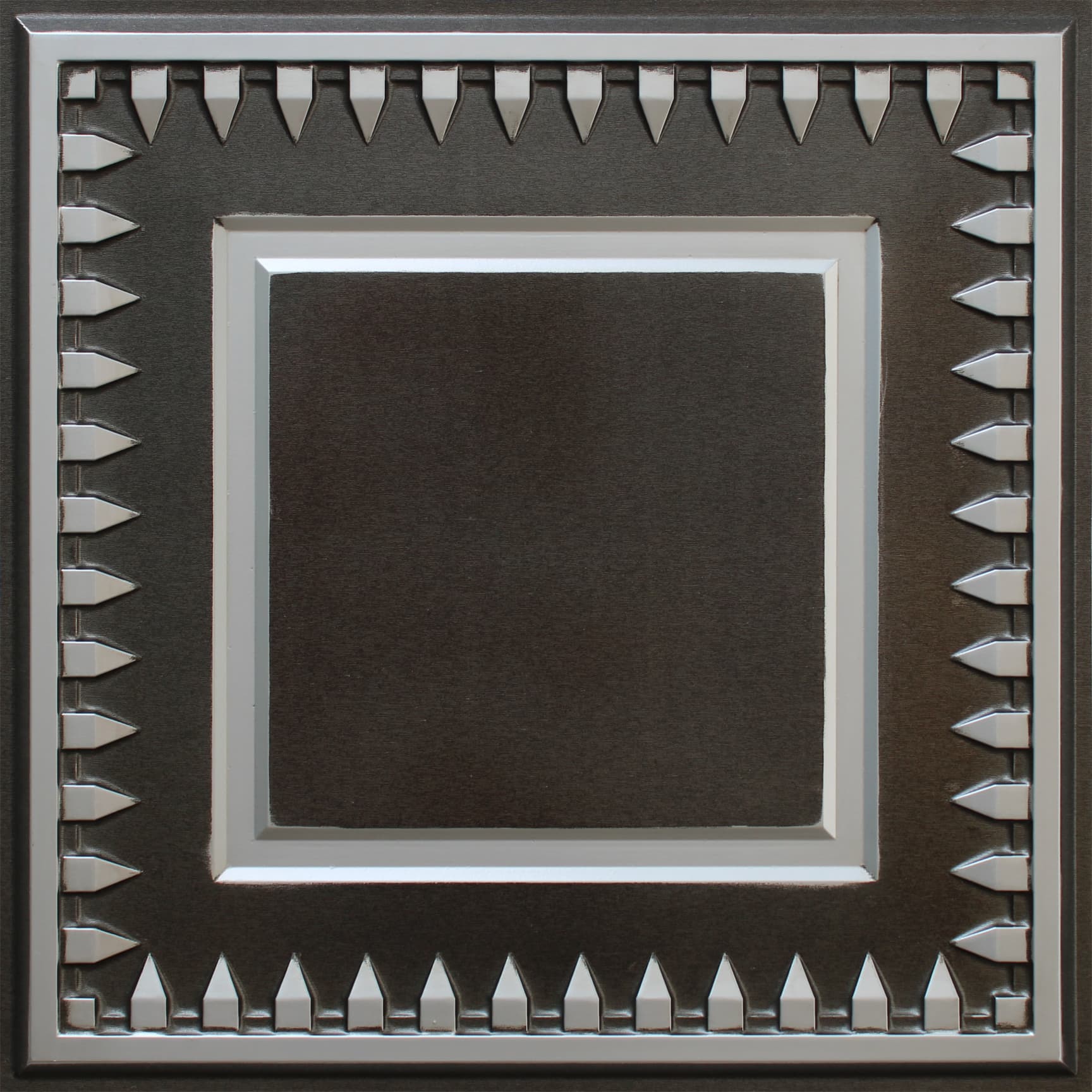 Antique silver decorative panel