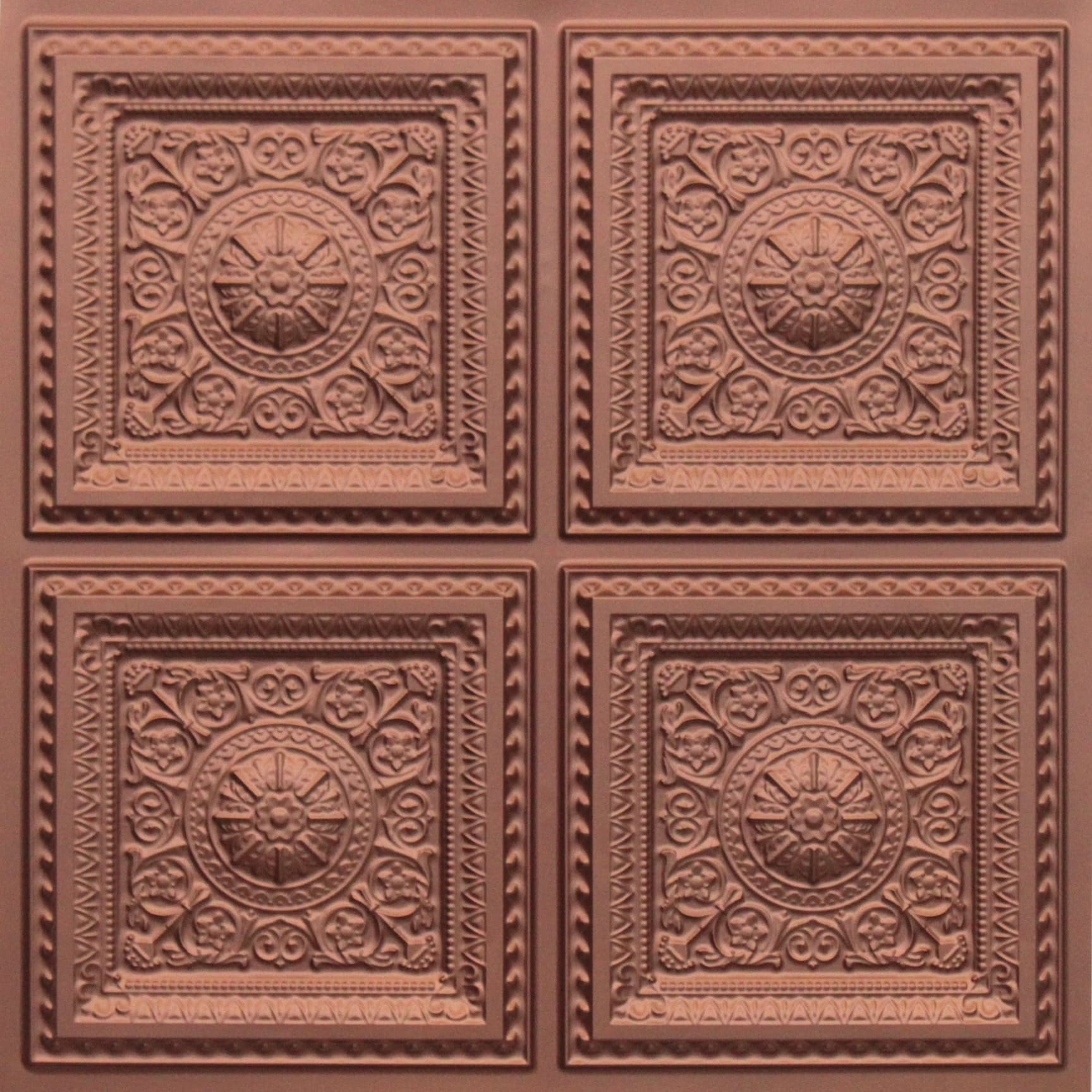 Copper decorative panel