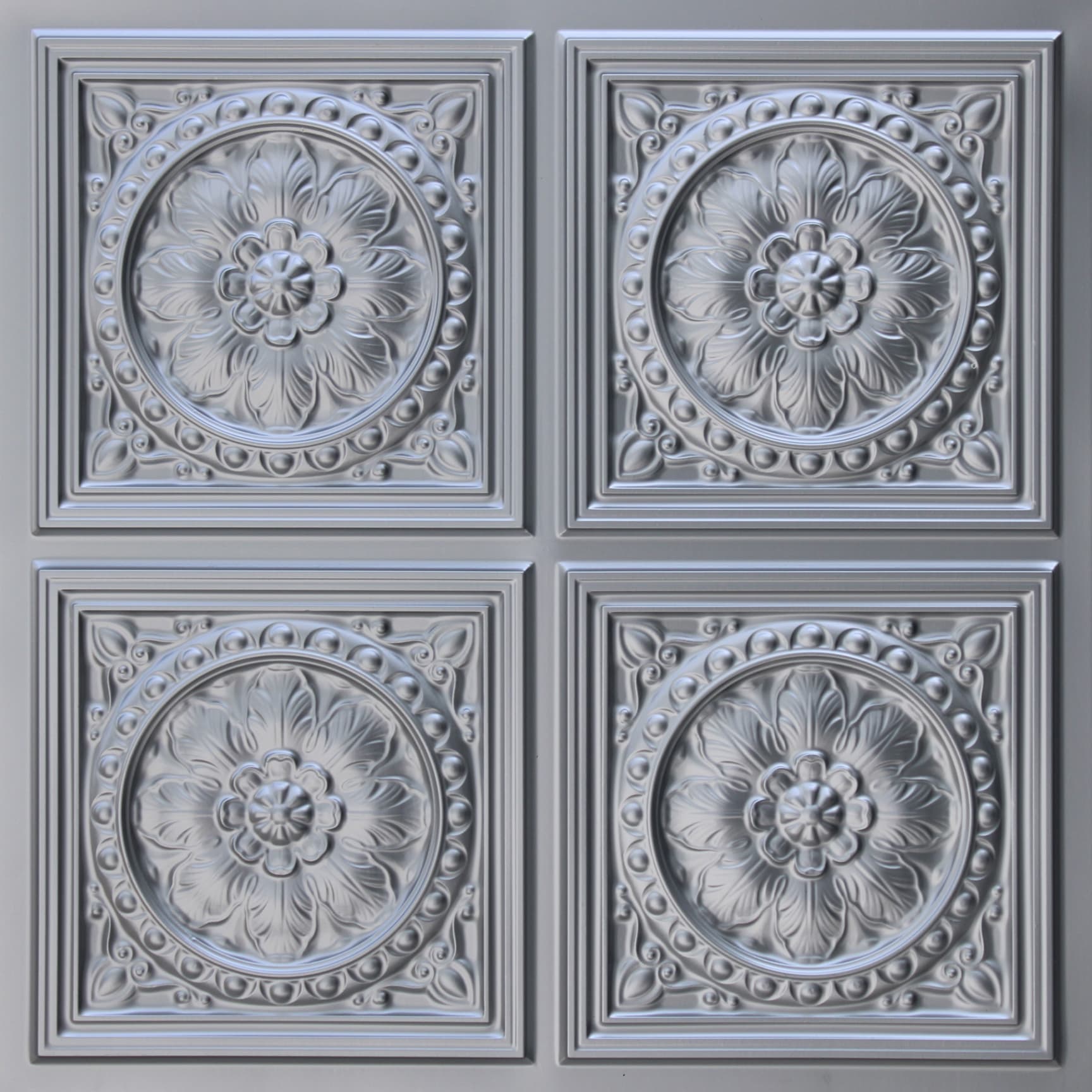 Silver decorative panel