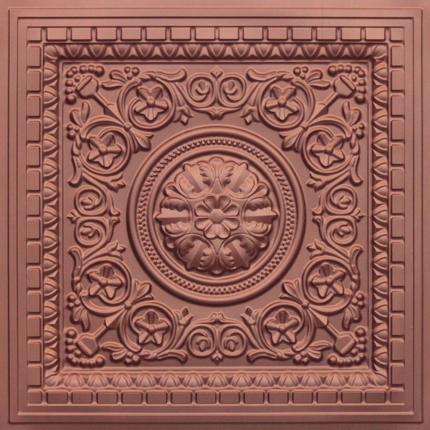 Copper decorative panel