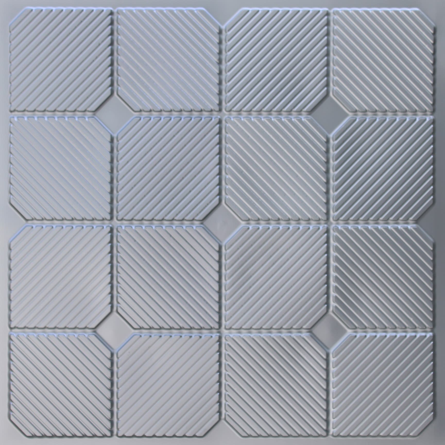 Silver decorative panel