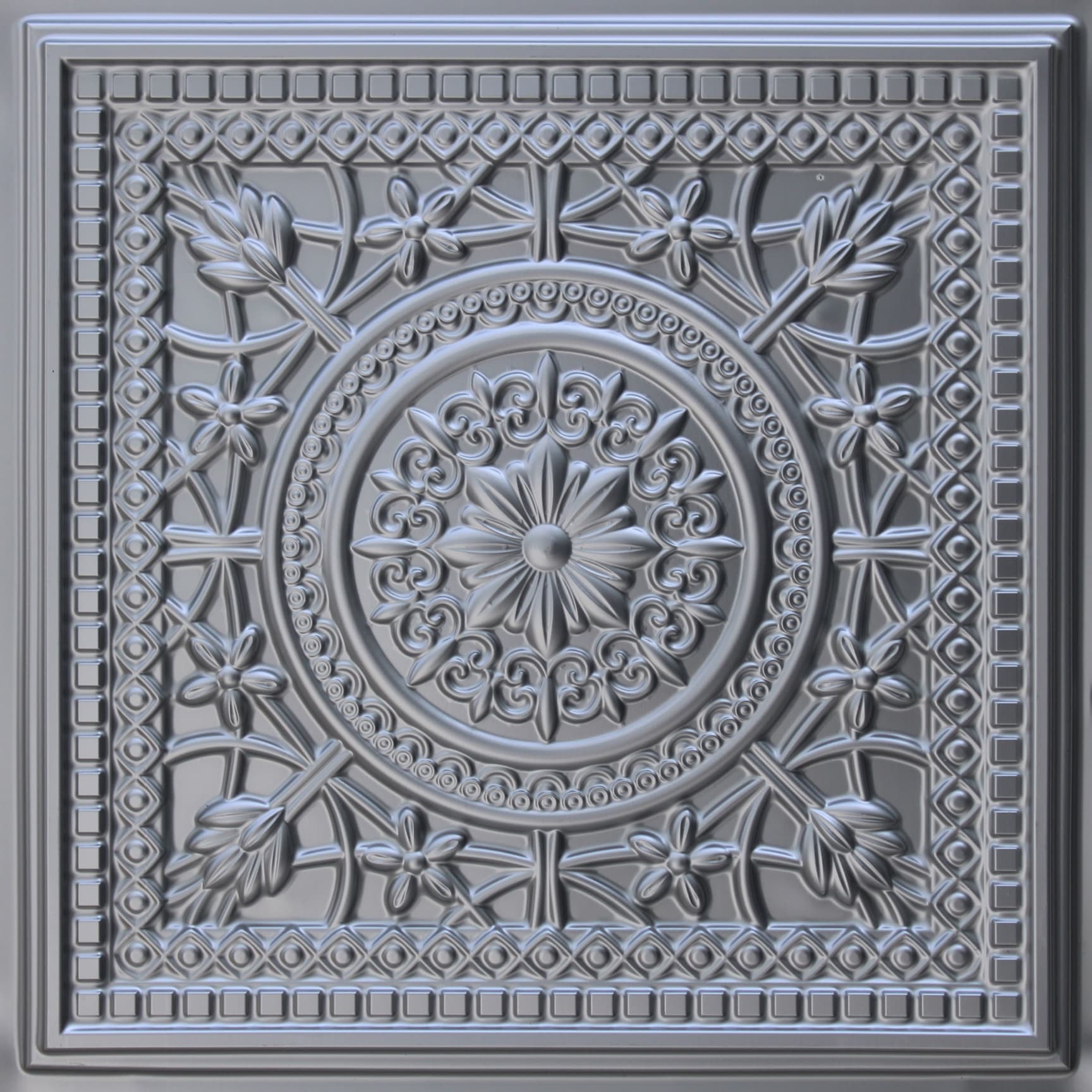 Silver decorative panel