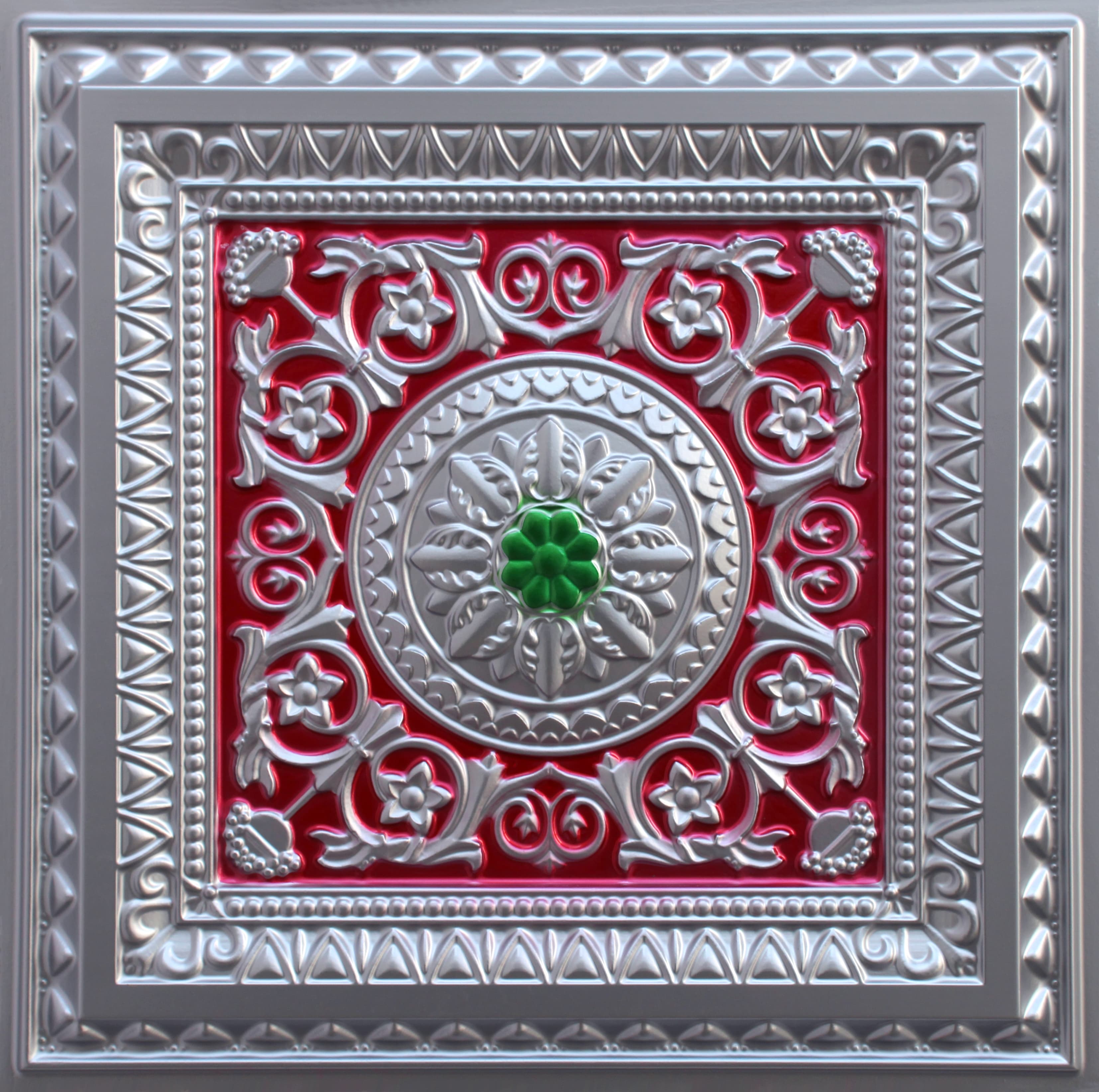 N104 Silver - Green - Red panel